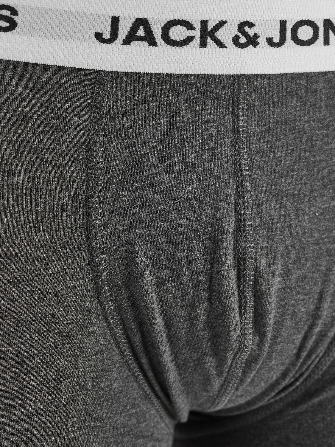 JACK & JONES Jacbasic trunks (5-pack), heren boxers normale lengte, groen, blauw, grijs en zwart