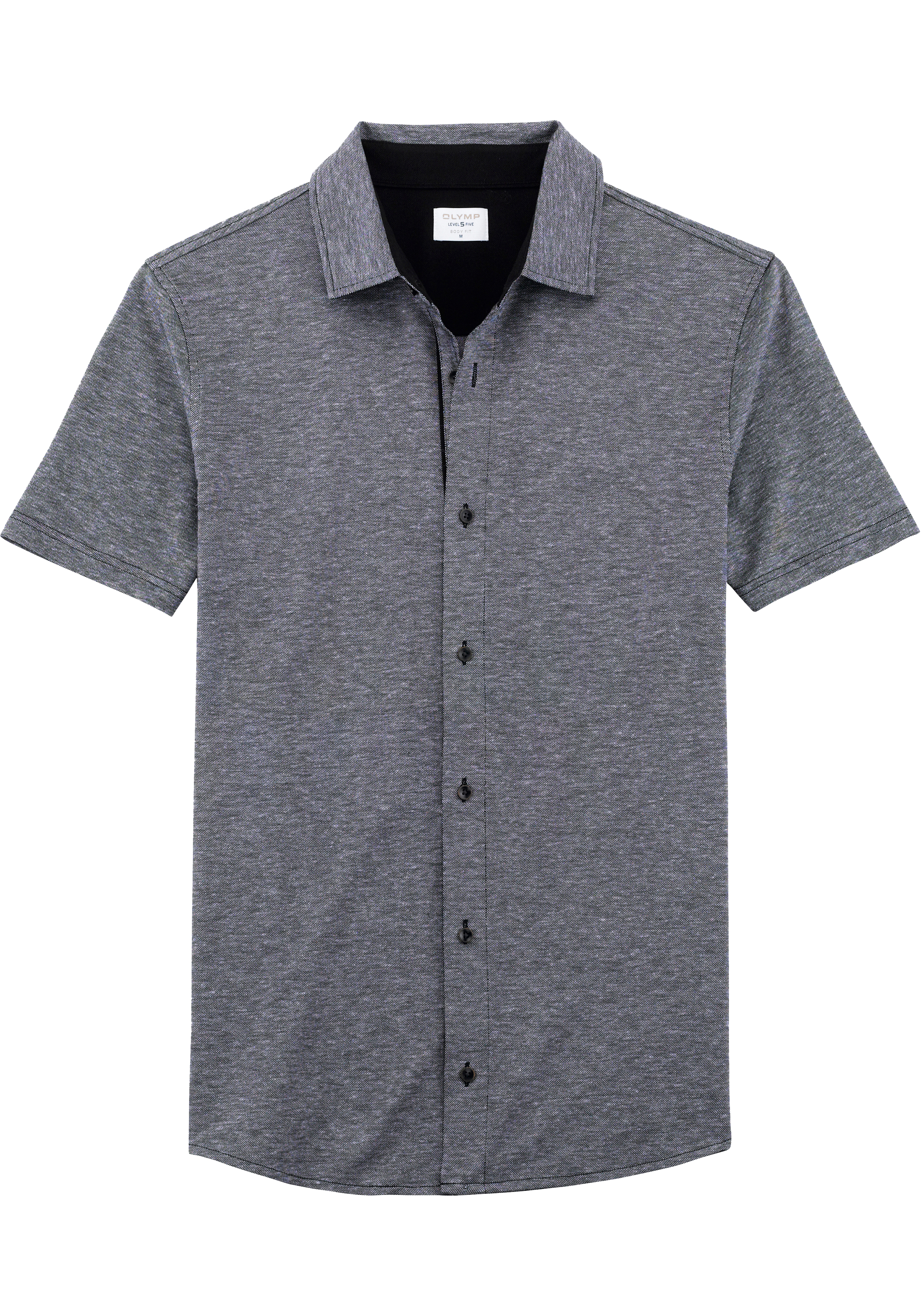 OLYMP Level Five Casual body fit polo, zwart