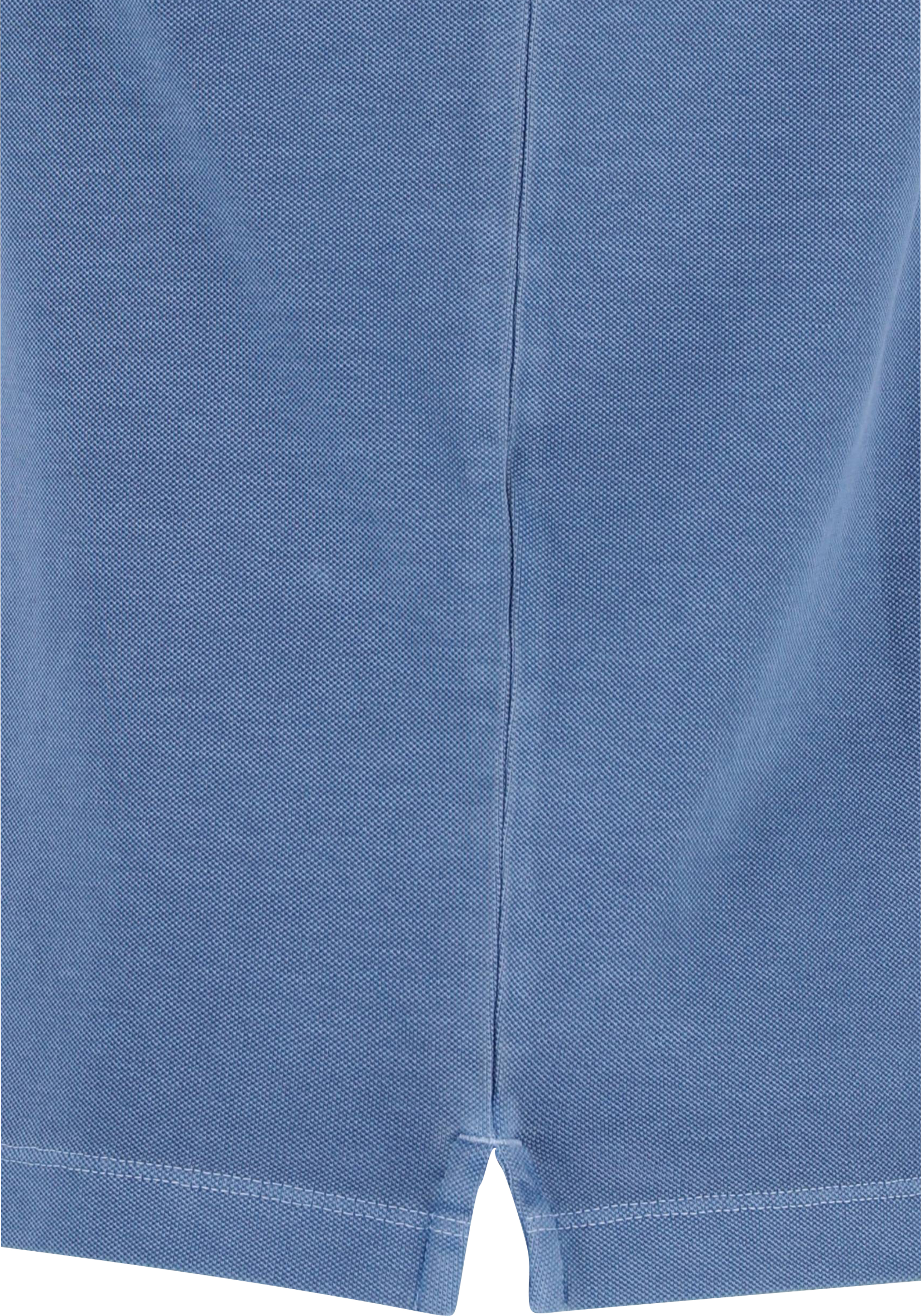 Marc O'Polo shaped fit polo, heren poloshirt korte mouw, middenblauw