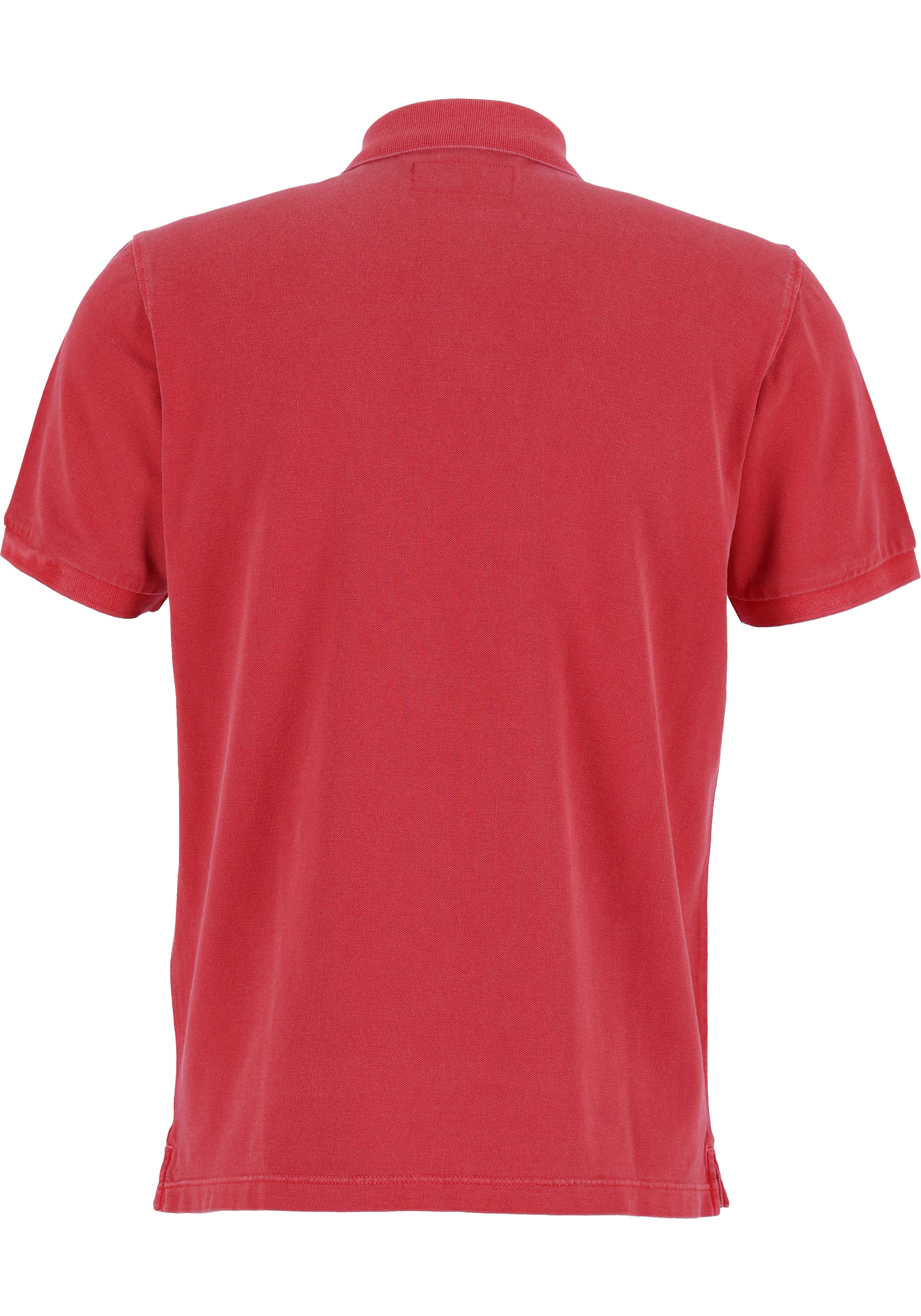 Marc O'Polo regular fit polo, heren poloshirt korte mouw, rood