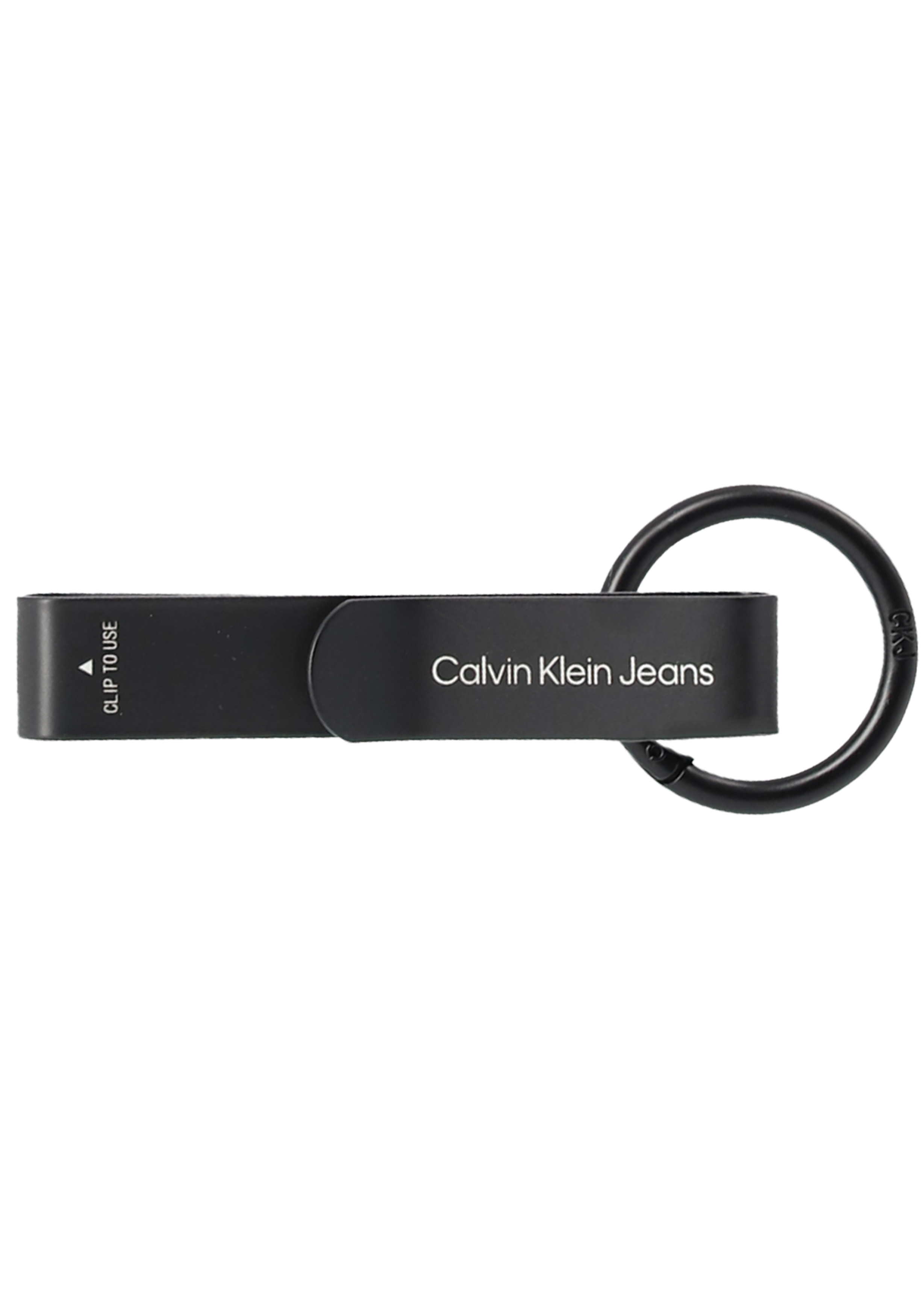 Calvin Klein cadeauset billfold portemonnee en sleutelhanger leer, zwart