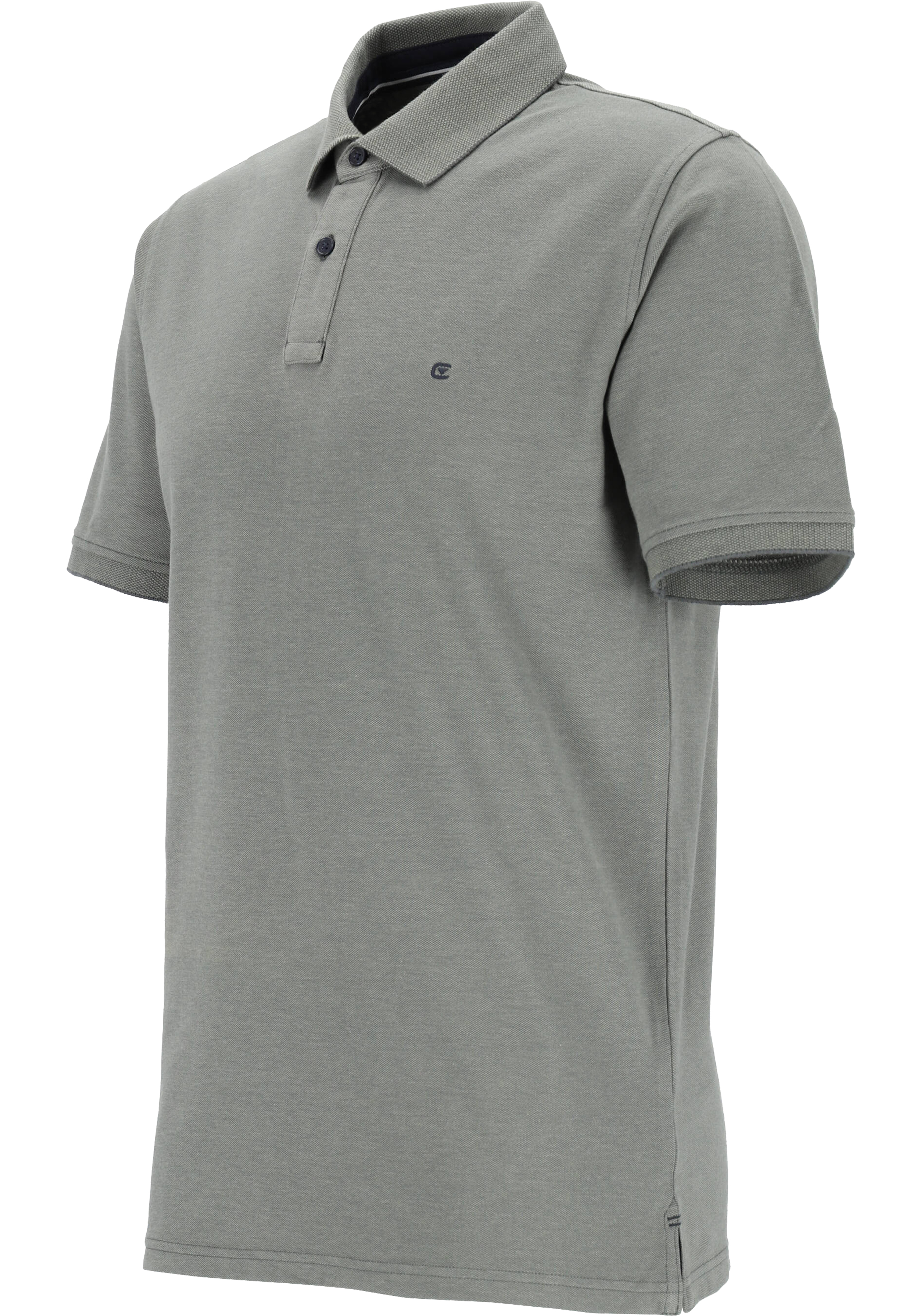 CASA MODA comfort fit poloshirt, stretch, grijs-groen
