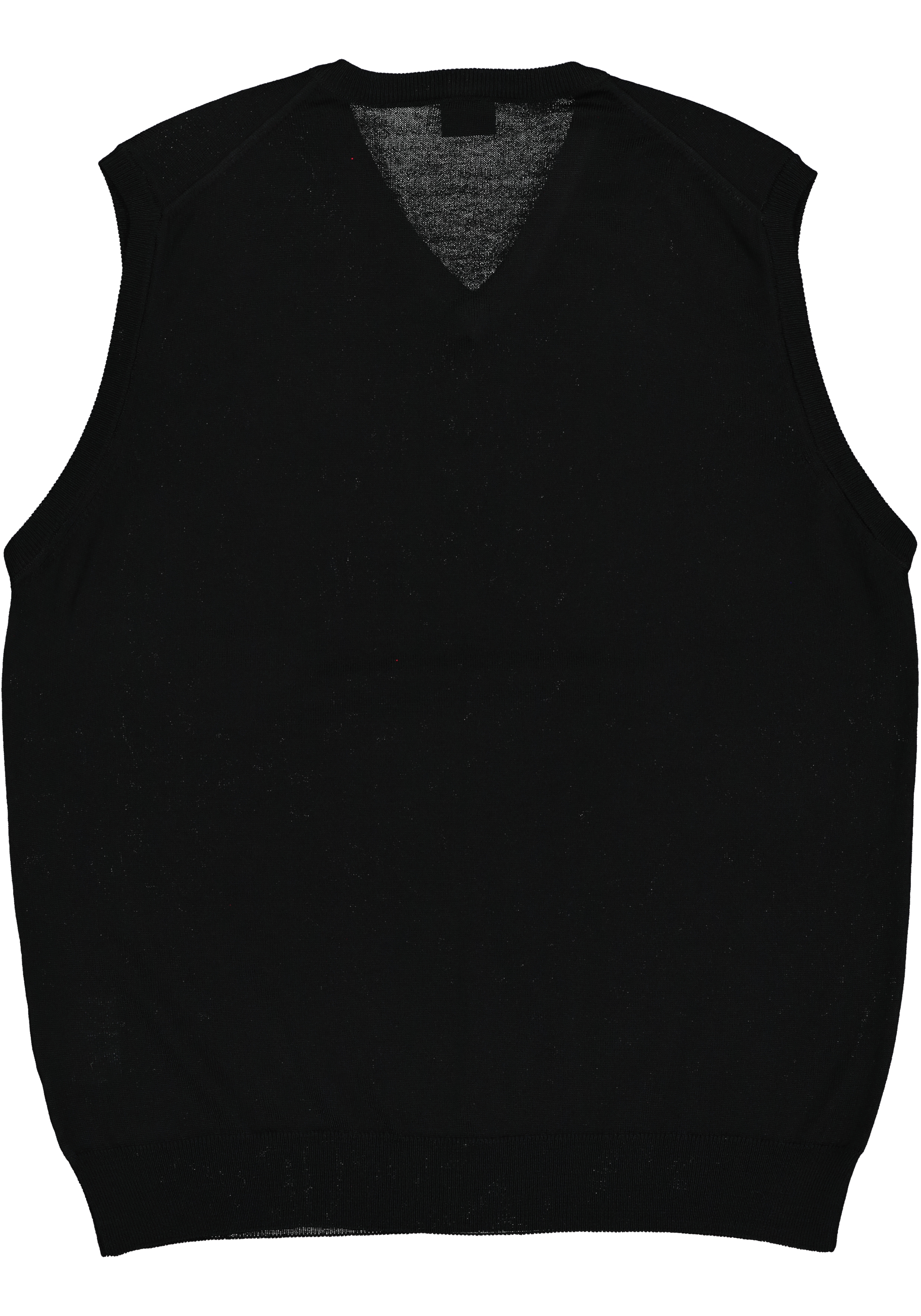 OLYMP modern fit spencer wol, V-hals, zwart