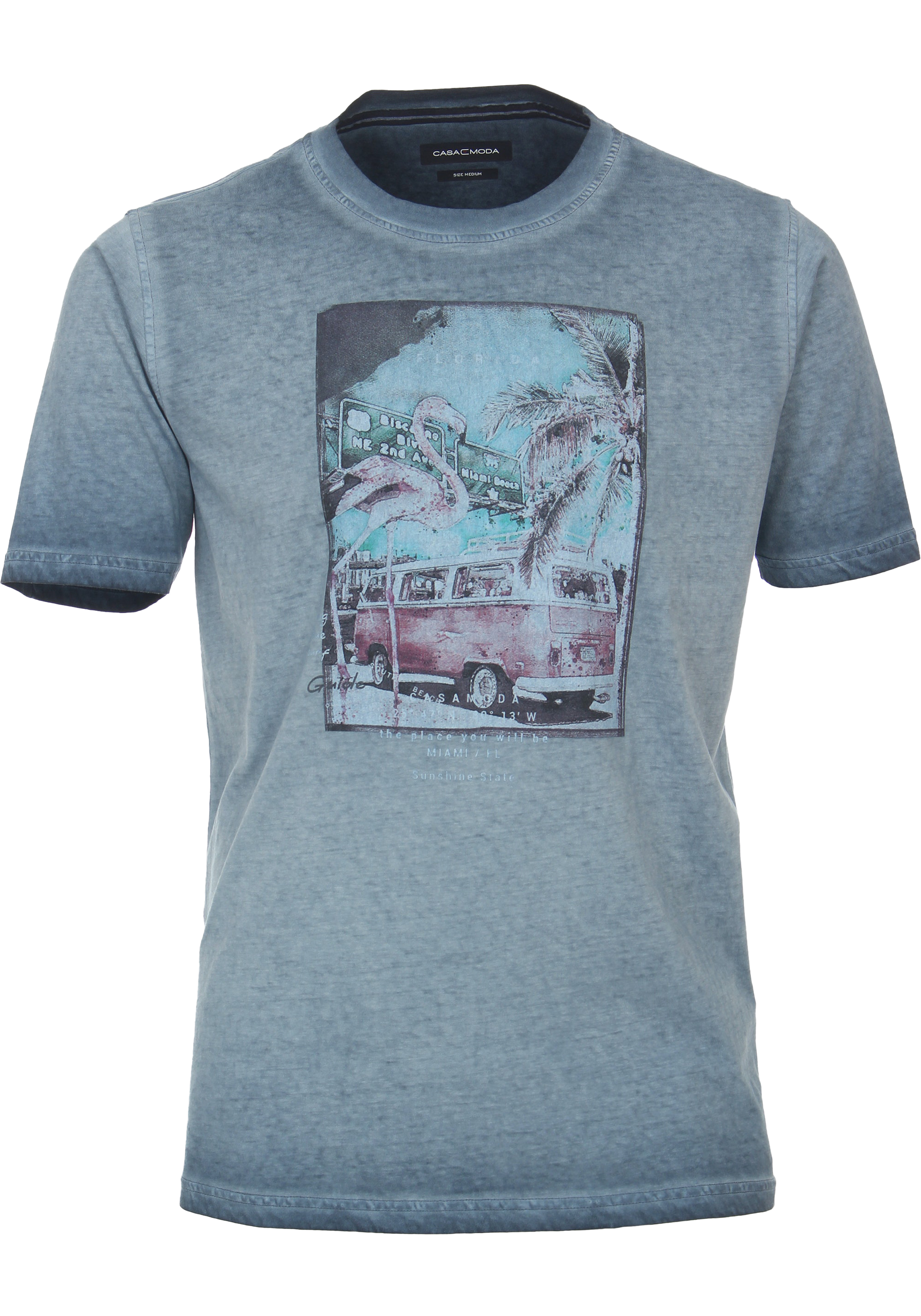 CASA MODA comfort fit heren T-shirt, blauw