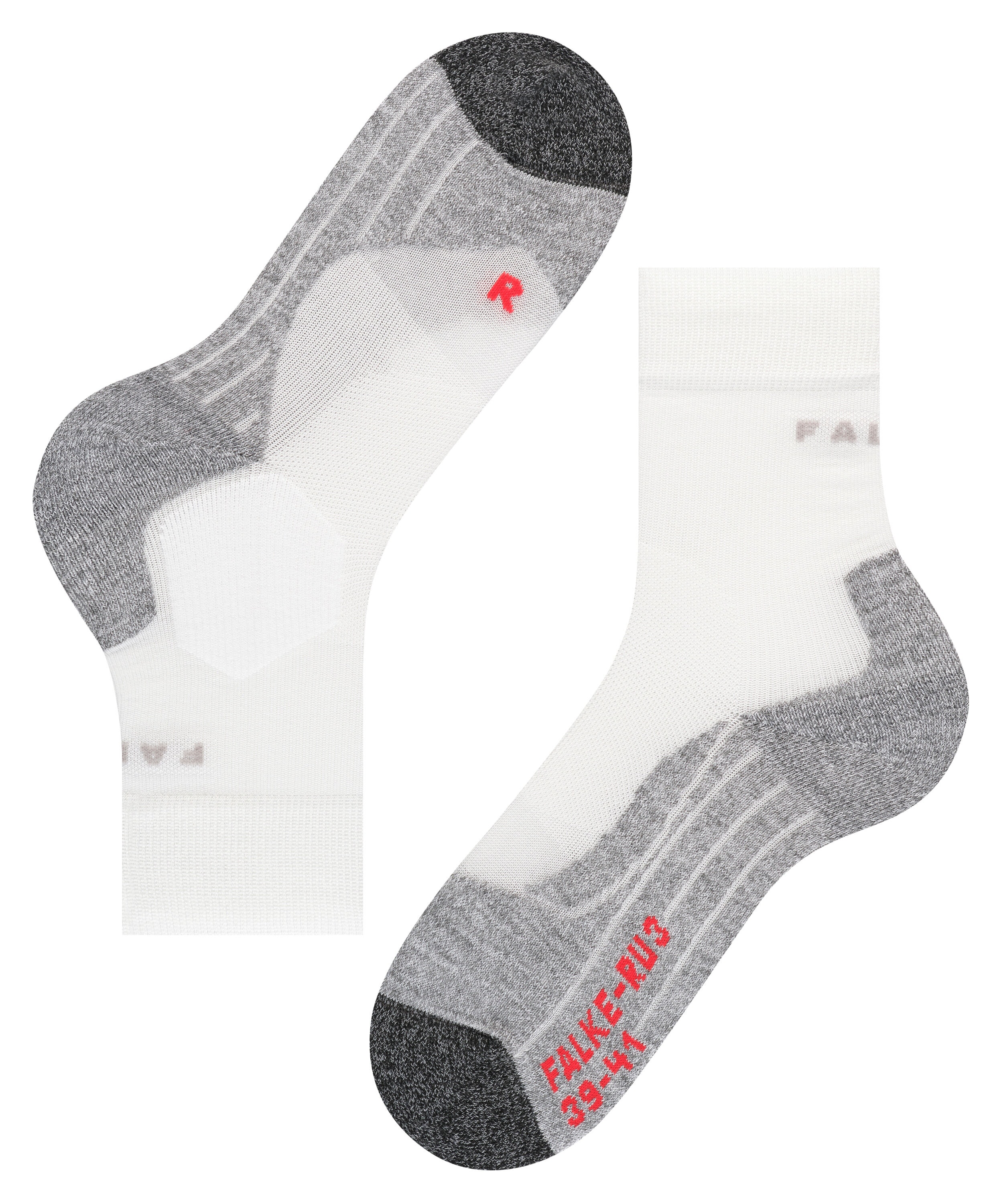 FALKE RU3 Comfort heren running sokken, wit (white-mix)