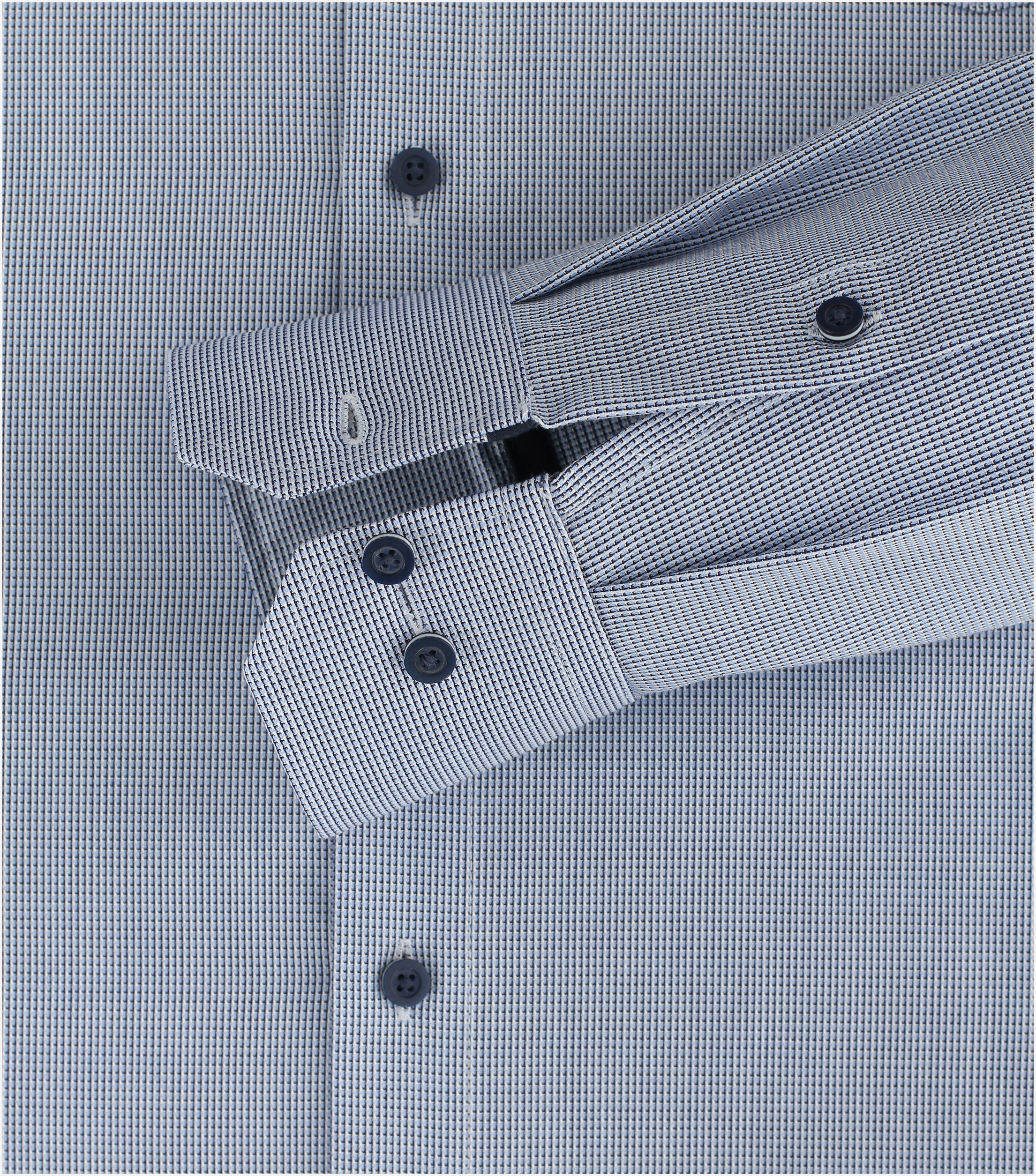 Redmond comfort fit overhemd, popeline, blauw