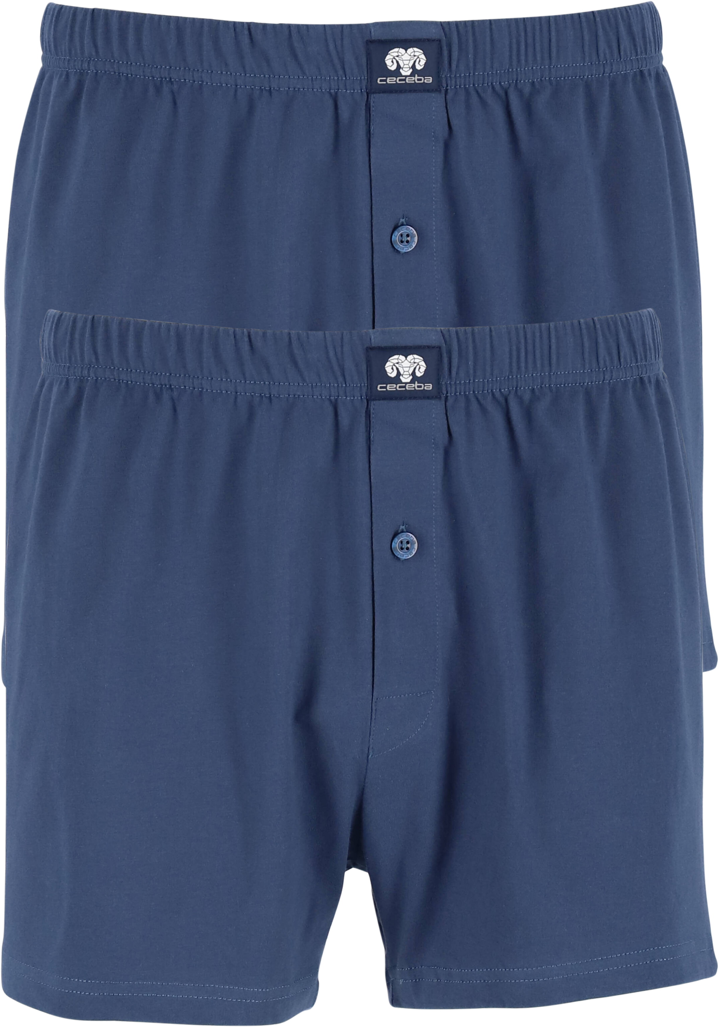 Ceceba heren boxershorts wijd (2-pack), blauw