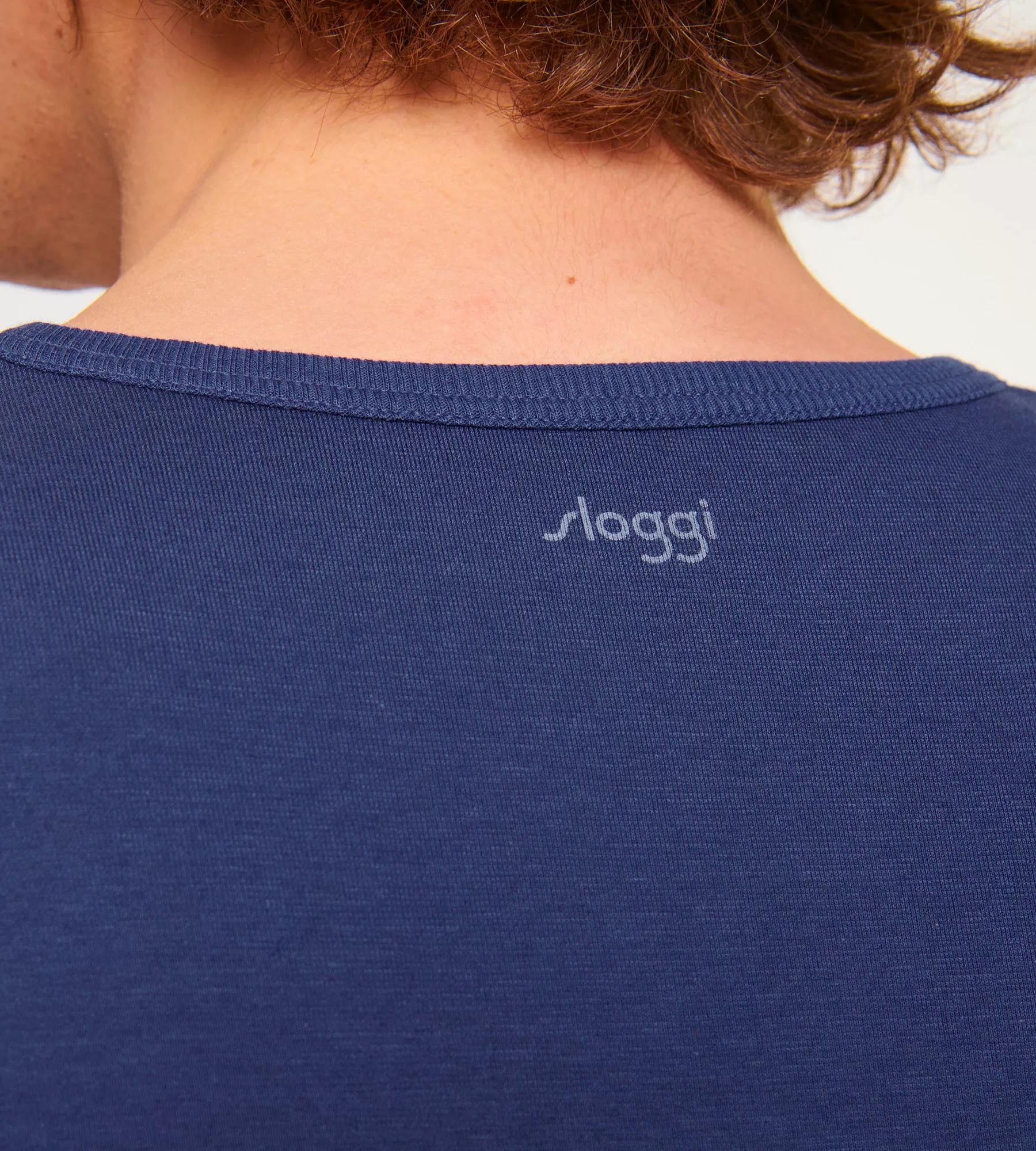 Sloggi Men GO Shirt V-Neck Regular Fit, heren T-shirt met een V-hals (1-pack), blauw