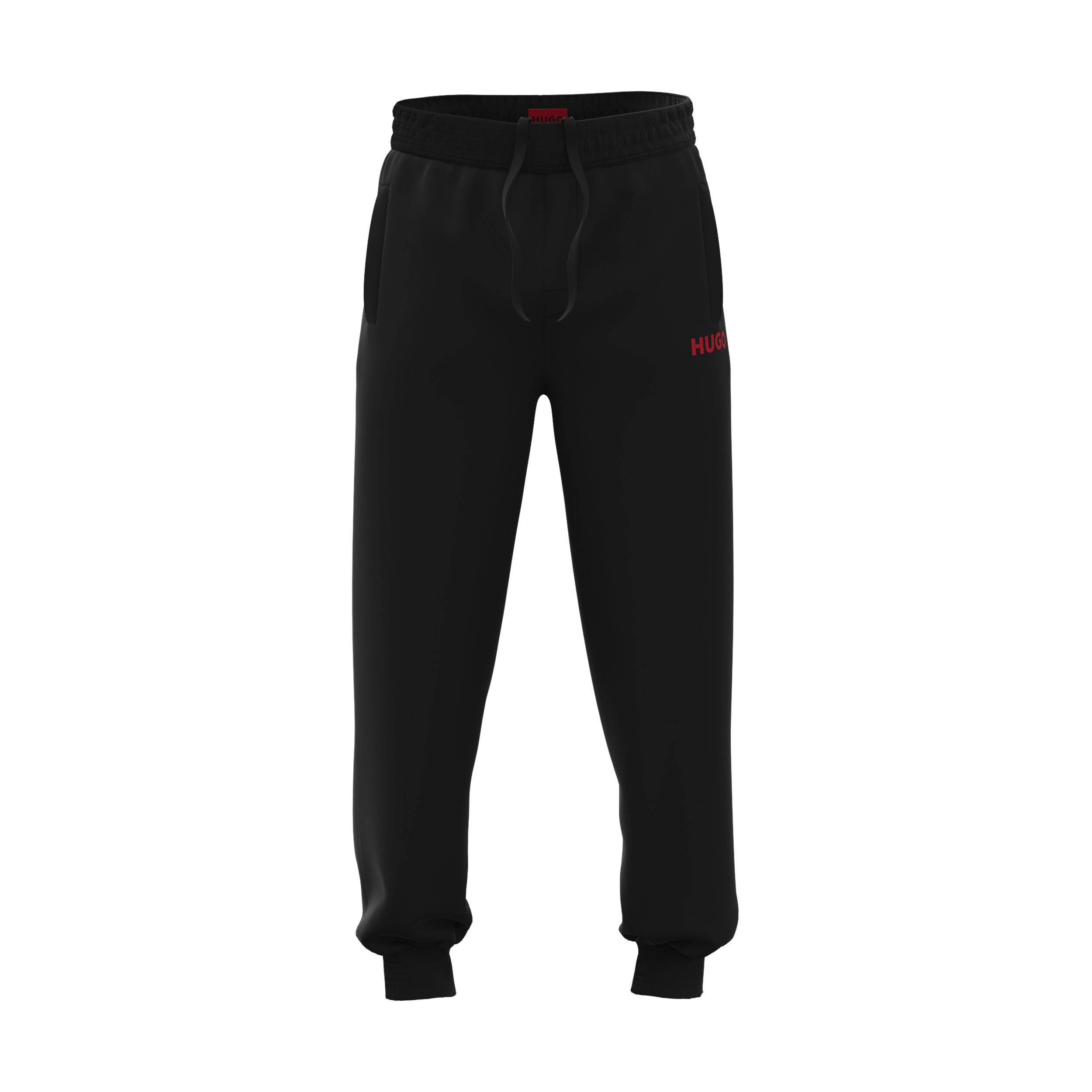 HUGO Linked Pants, heren pyjama- of loungebroek, zwart