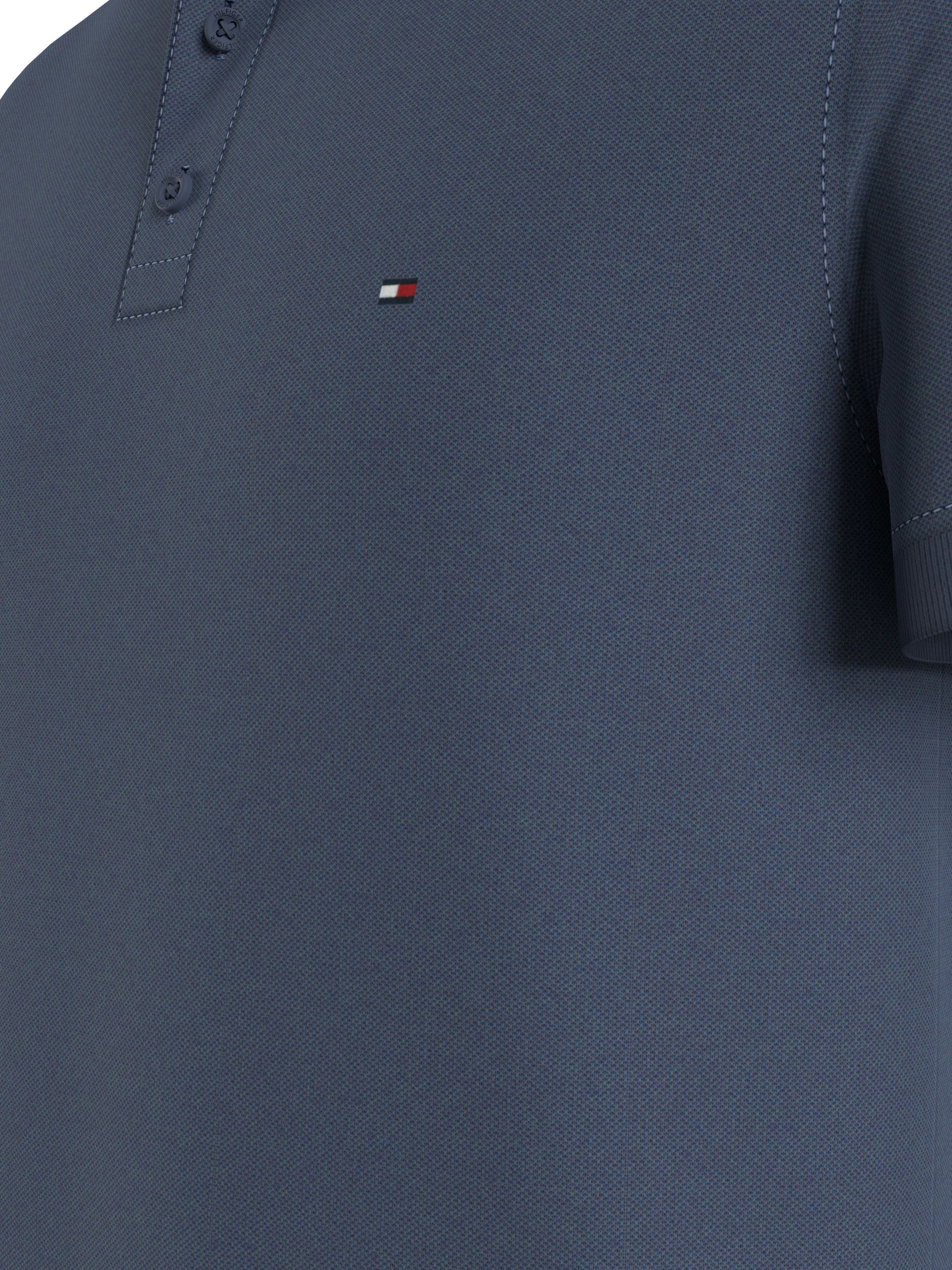 Tommy Hilfiger Mao Rwb Tipped Slim Polo, heren poloshirt, jeansblauw