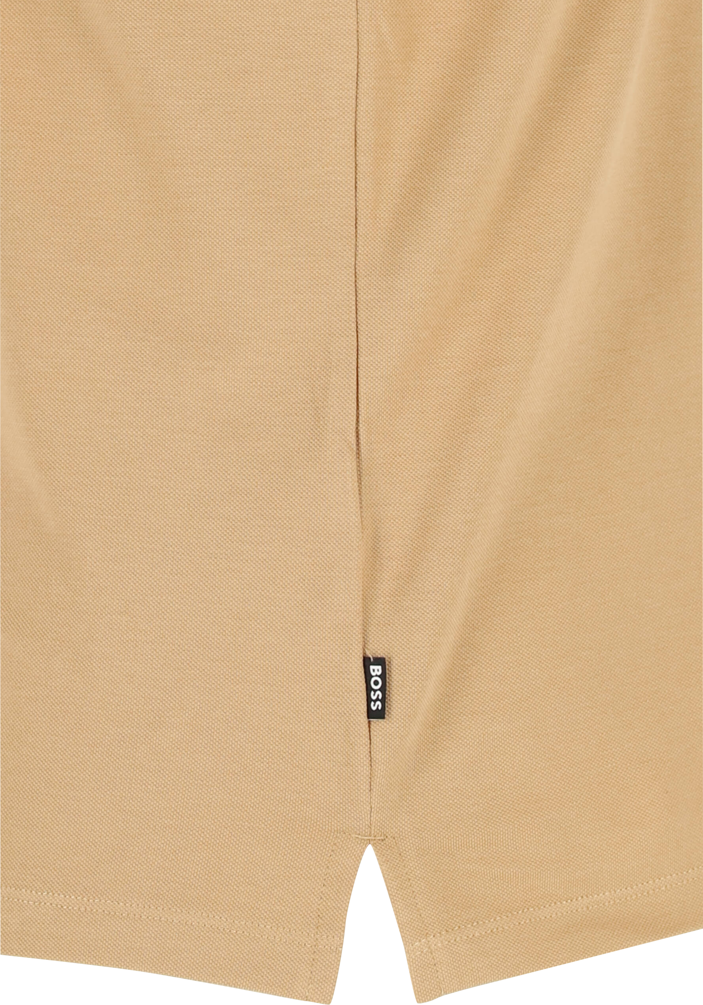 BOSS Pallas regular fit polo, pique, midden beige
