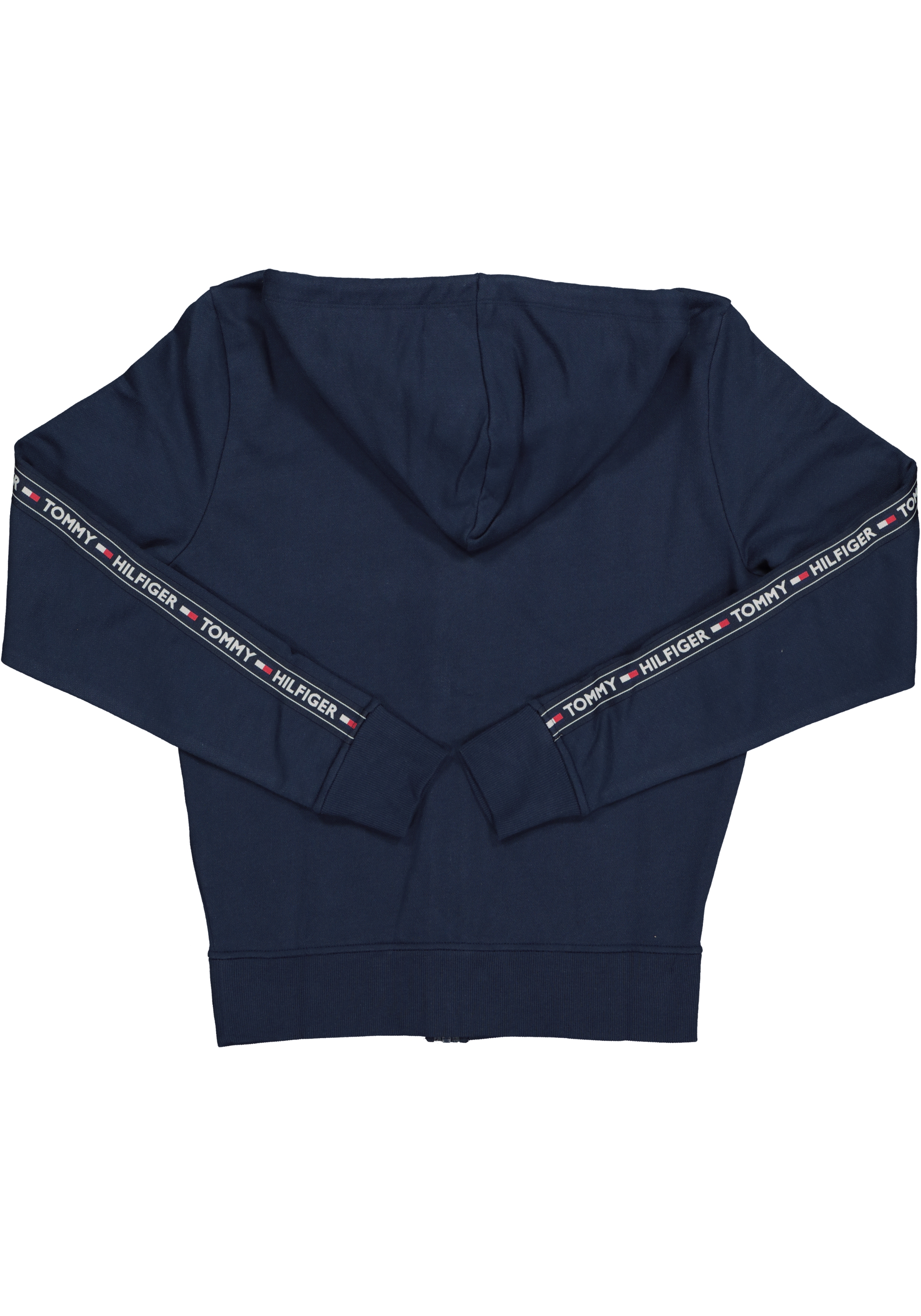 Tommy Hilfiger hoodie jacket, heren sweatvest middeldik, blauw 