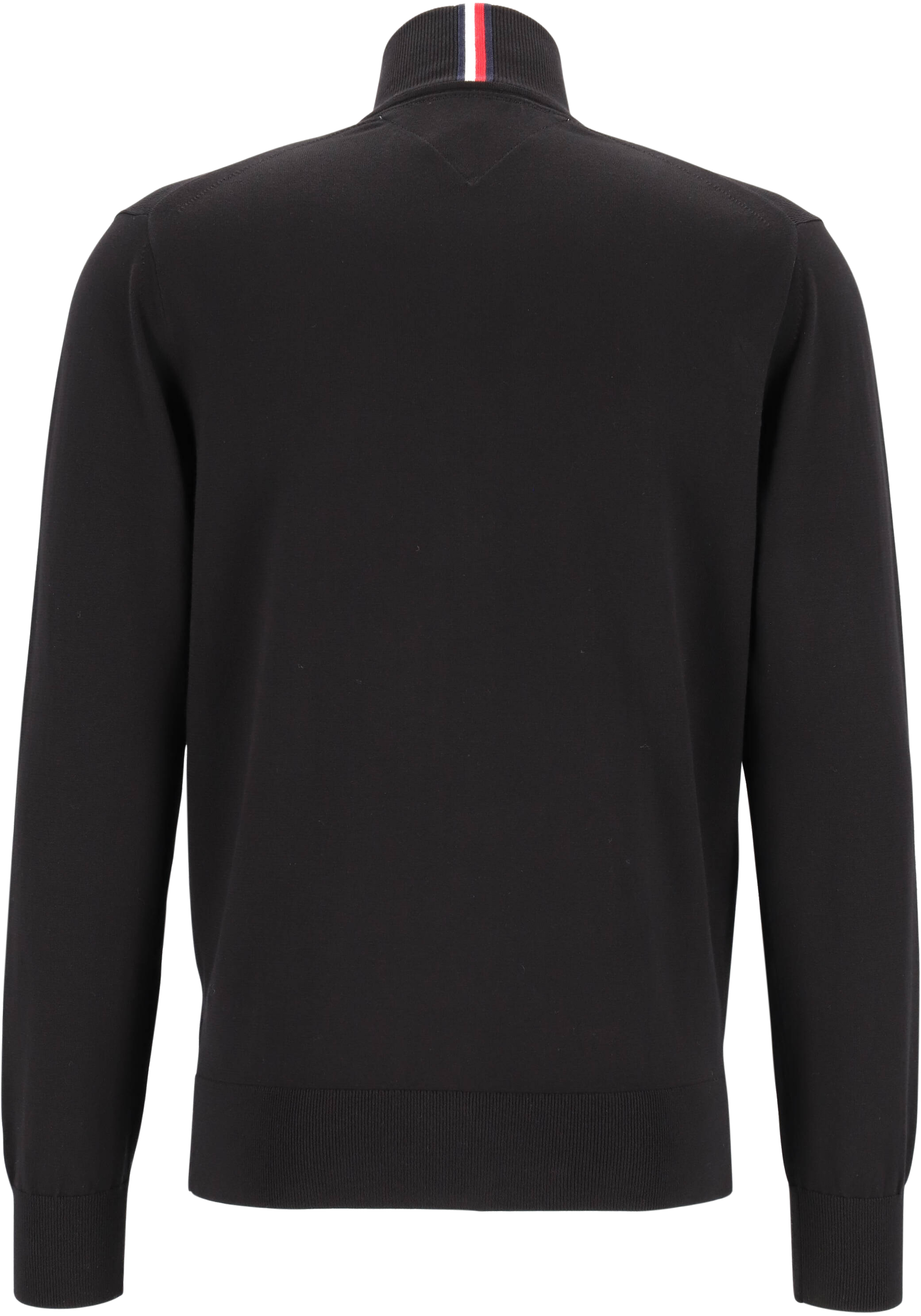 Tommy Hilfiger vest katoen, 1985 zip through, zwart (Black)