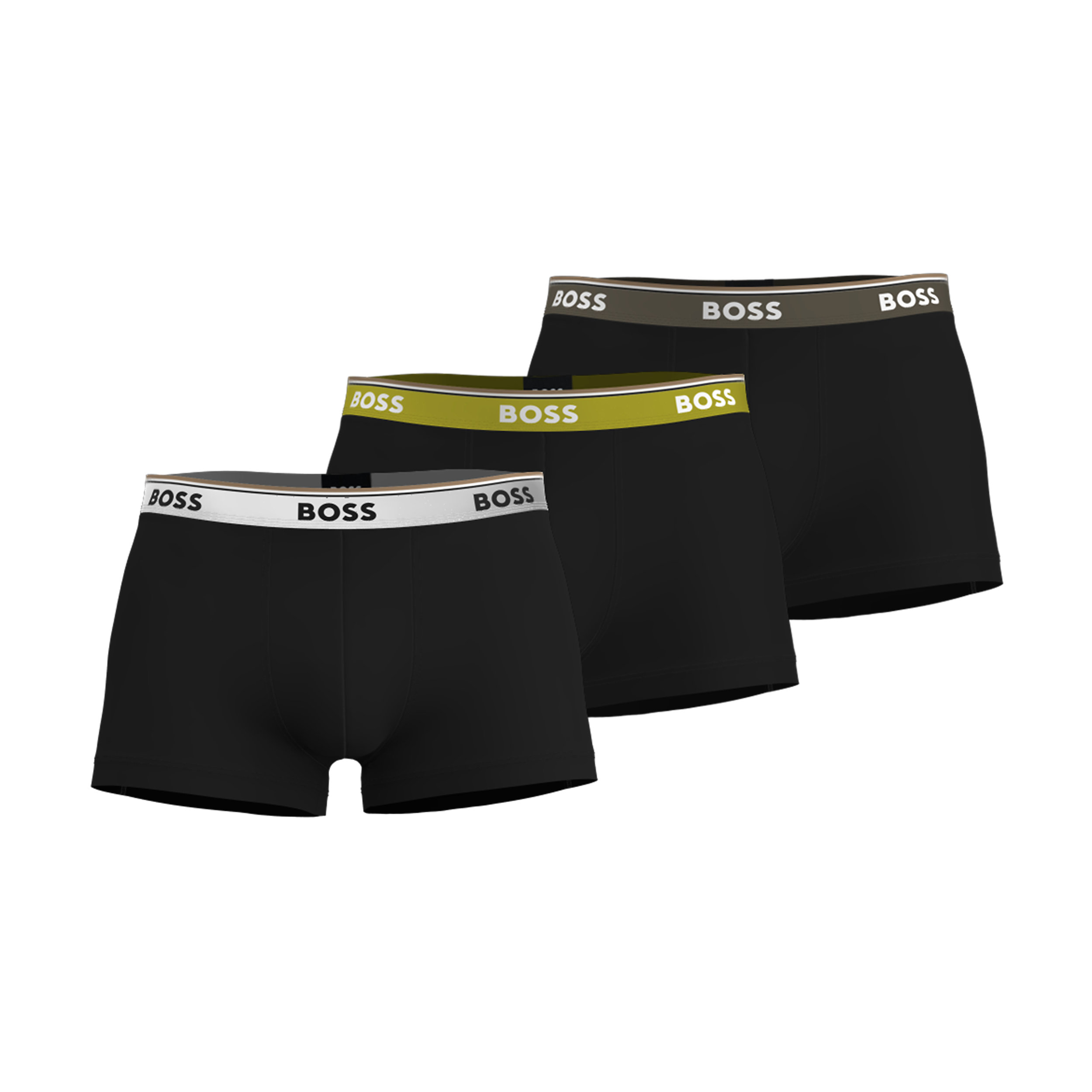 HUGO BOSS Power trunks (3-pack), heren boxers kort, multicolor (set met verschillende kleuren)