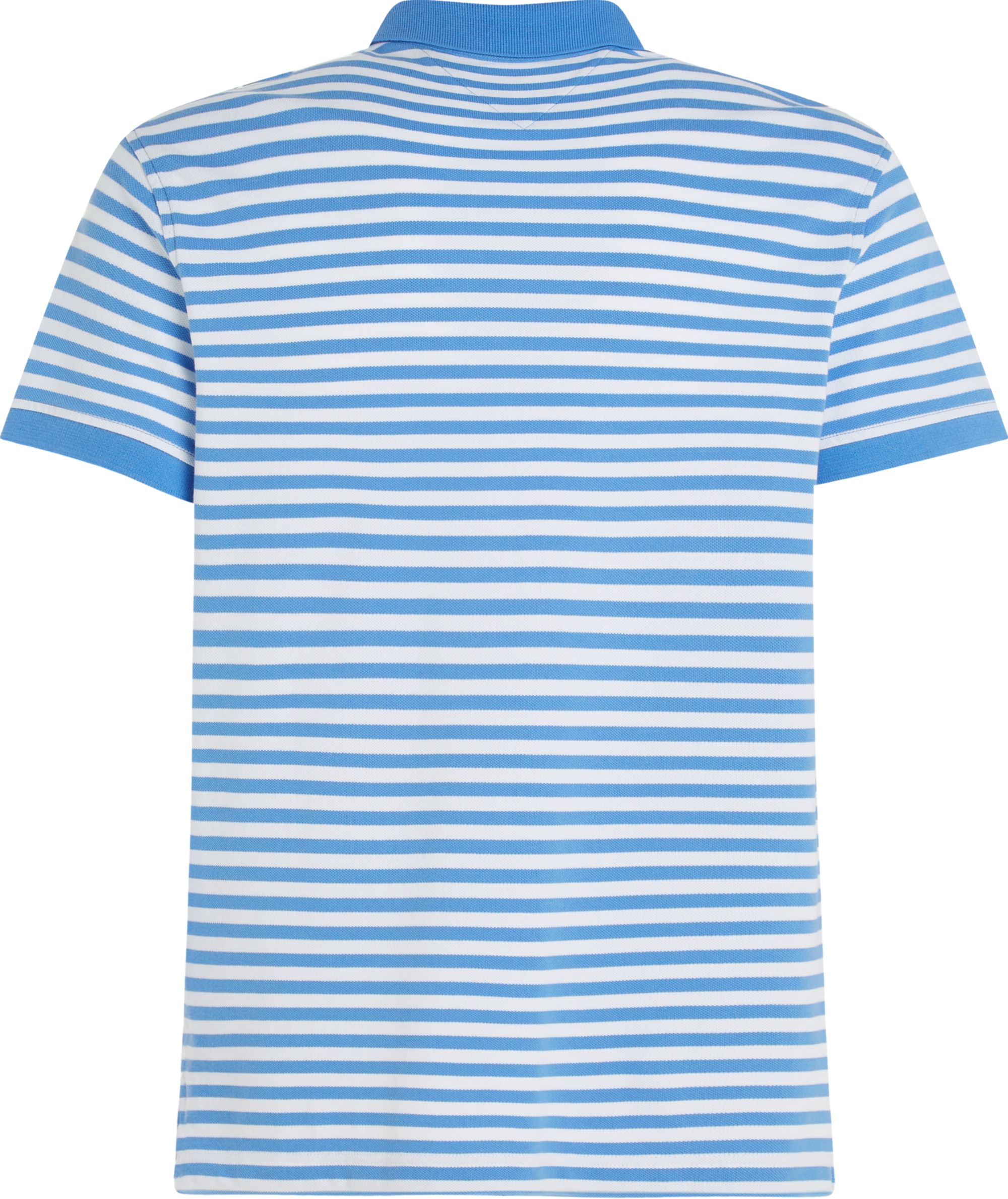 Tommy Hilfiger 1985 Regular Polo, heren poloshirt, lichtblauw-wit gestreept