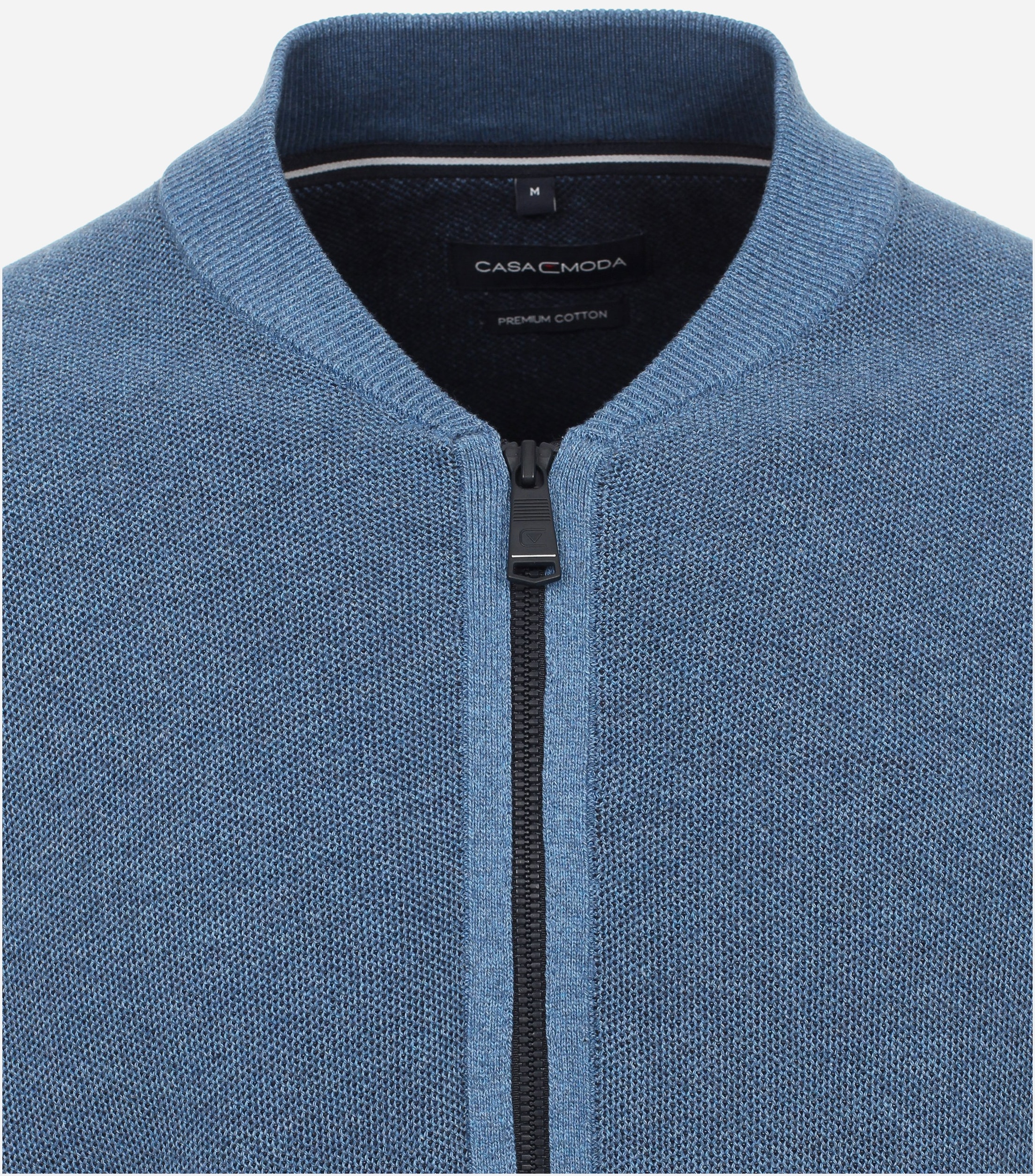 CASA MODA comfort fit vest, lichtblauw melange