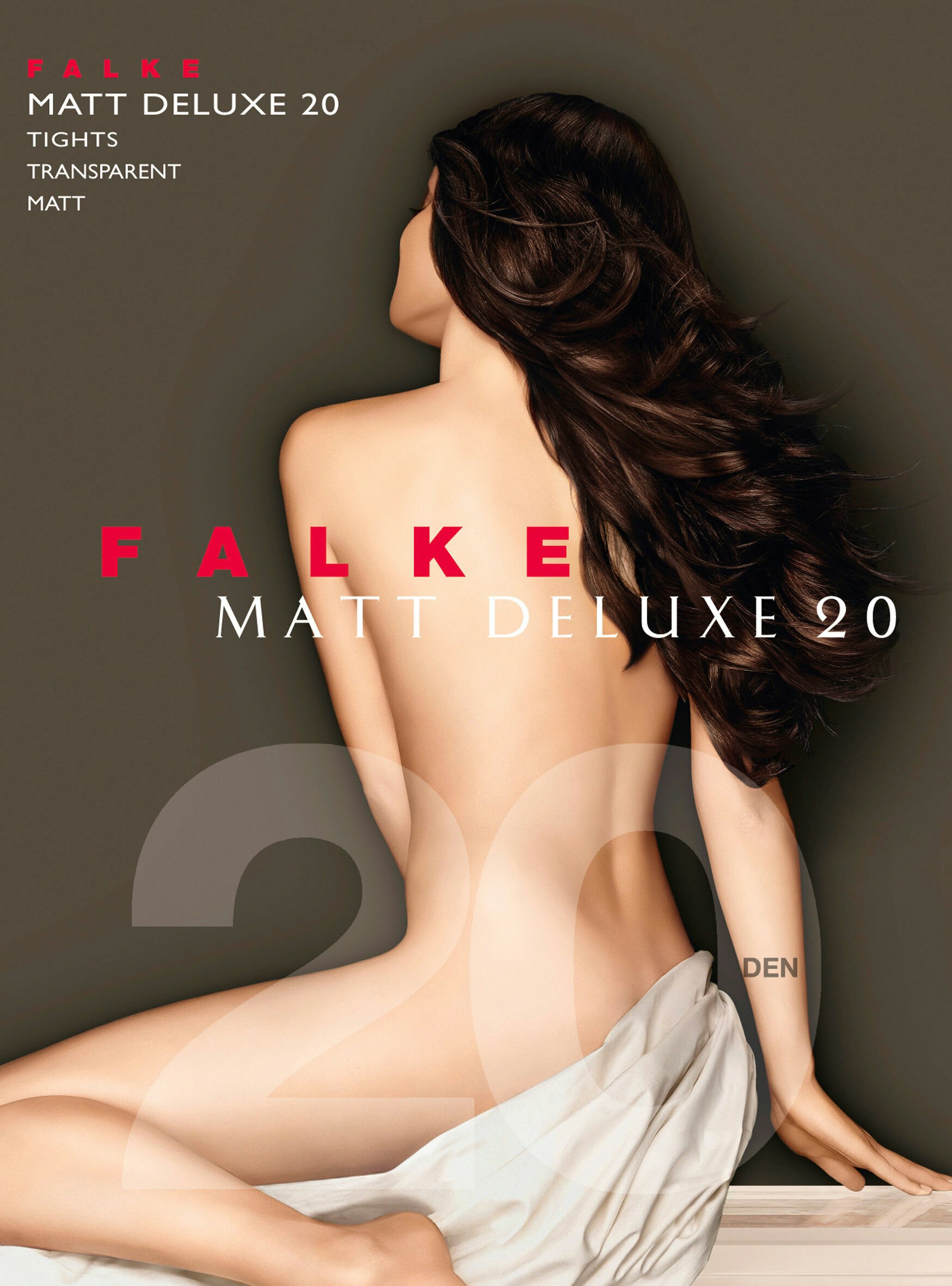 FALKE Matt Deluxe 20 DEN dames panty, espresso