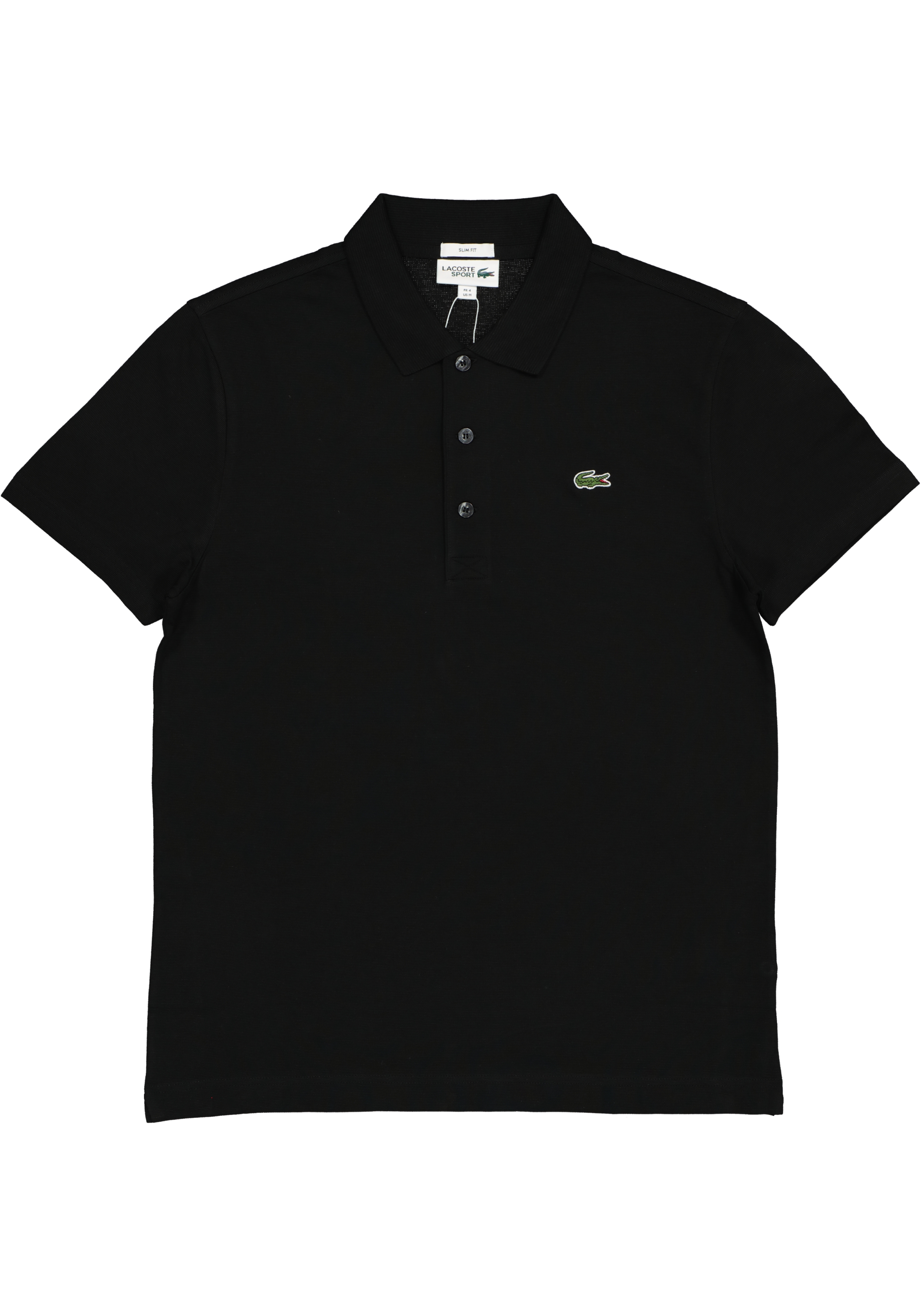 Lacoste Sport polo slim fit, ultra lightweight knit, zwart