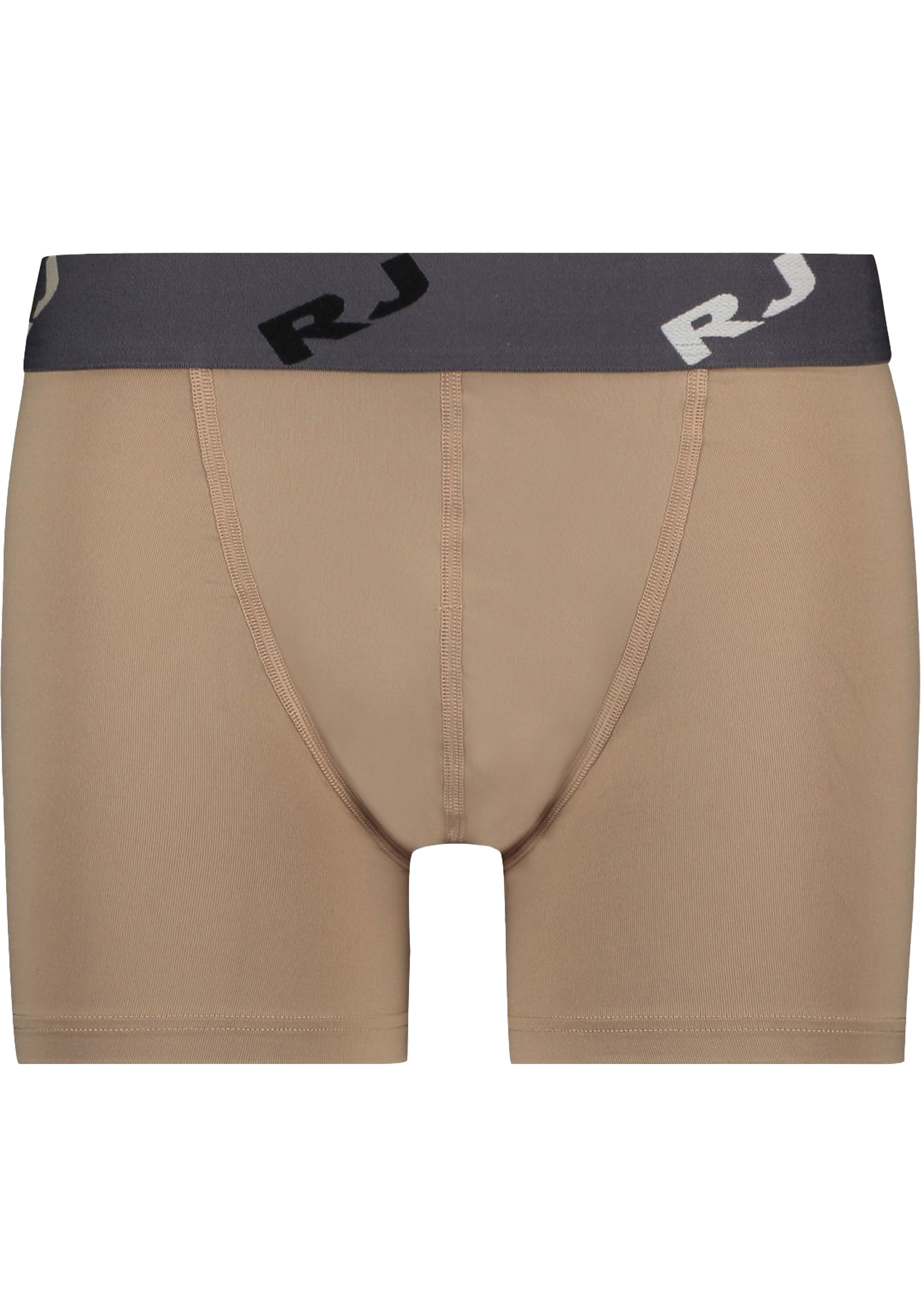 RJ Bodywear Pure Color boxer (1-pack), heren boxer lang, zand