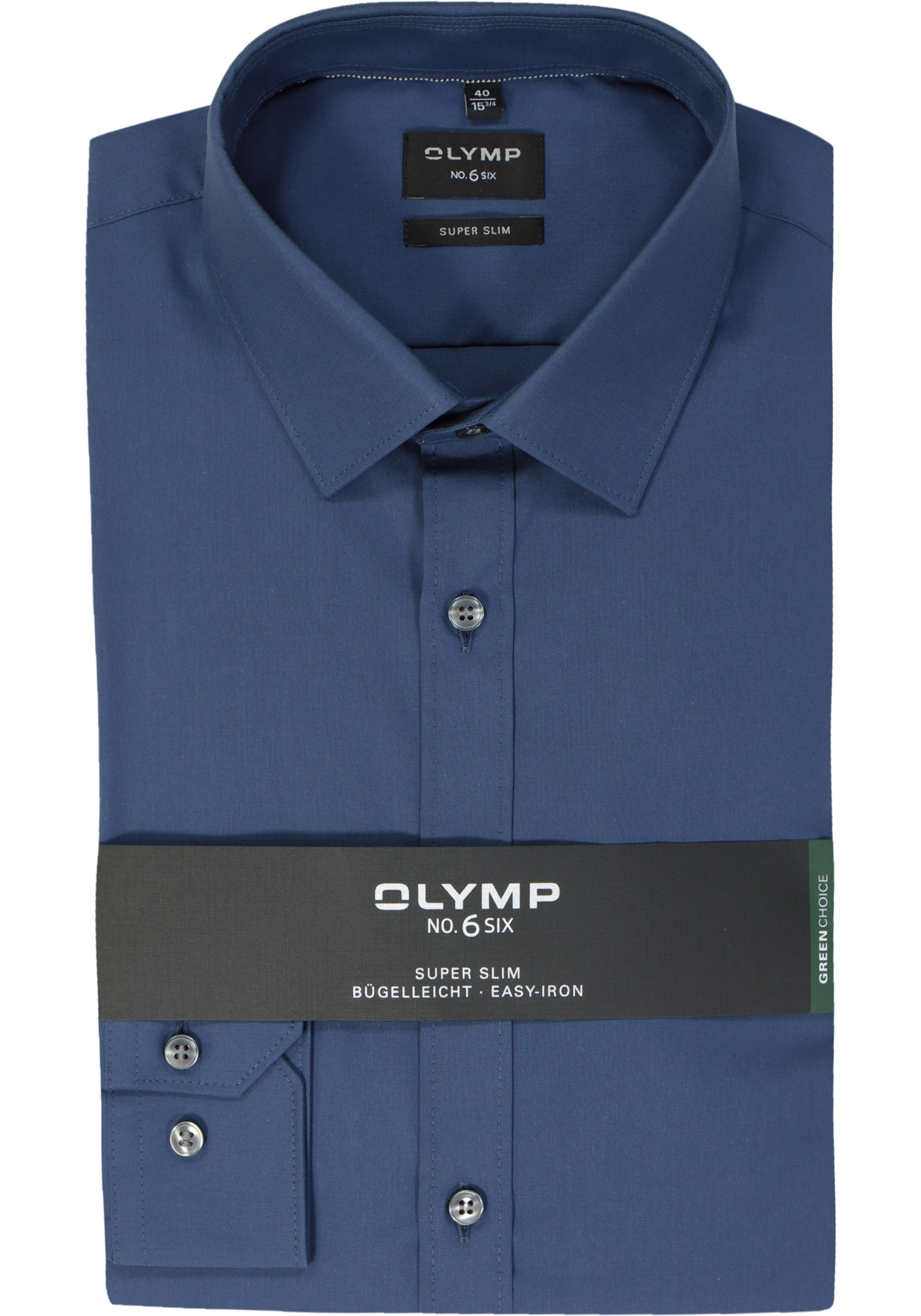 OLYMP No. Six super slim fit overhemd, blauw 