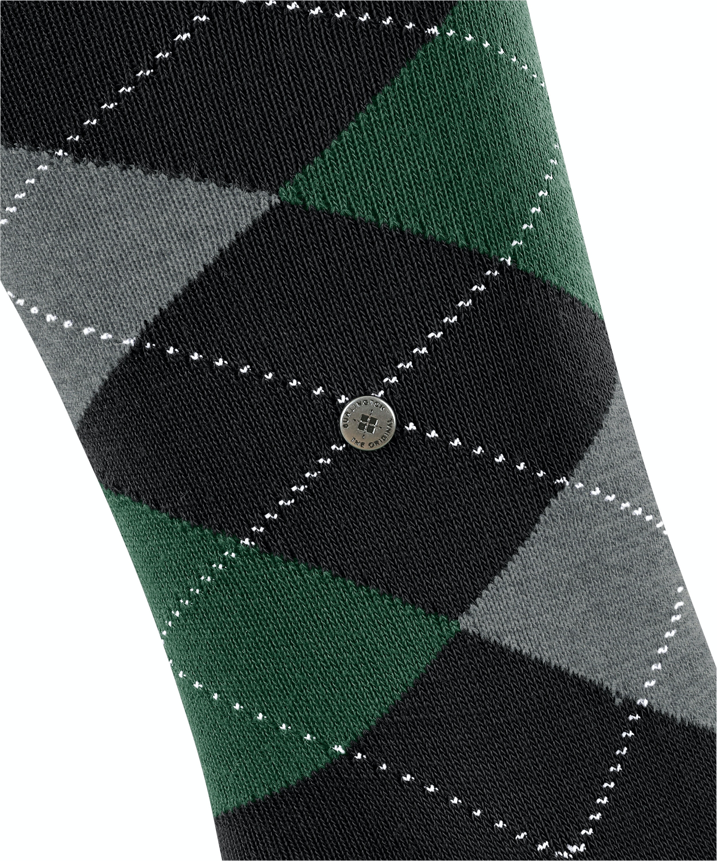 Burlington King heren kniekousen, zwart (black)
