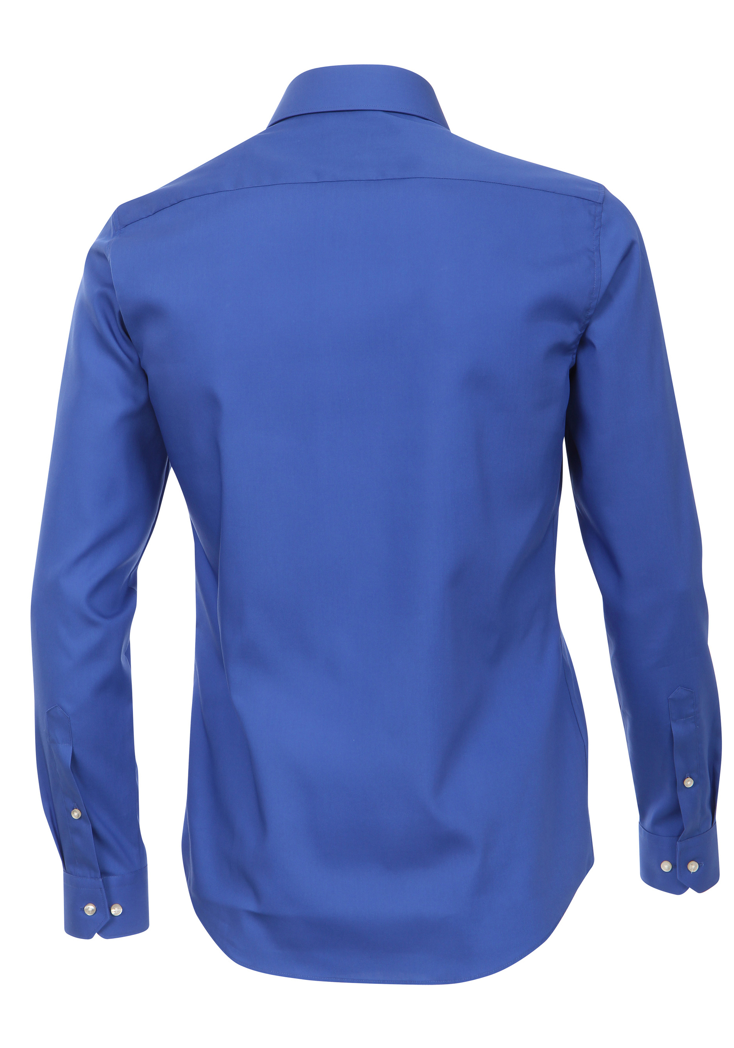 Redmond slim fit overhemd, kobaltblauw