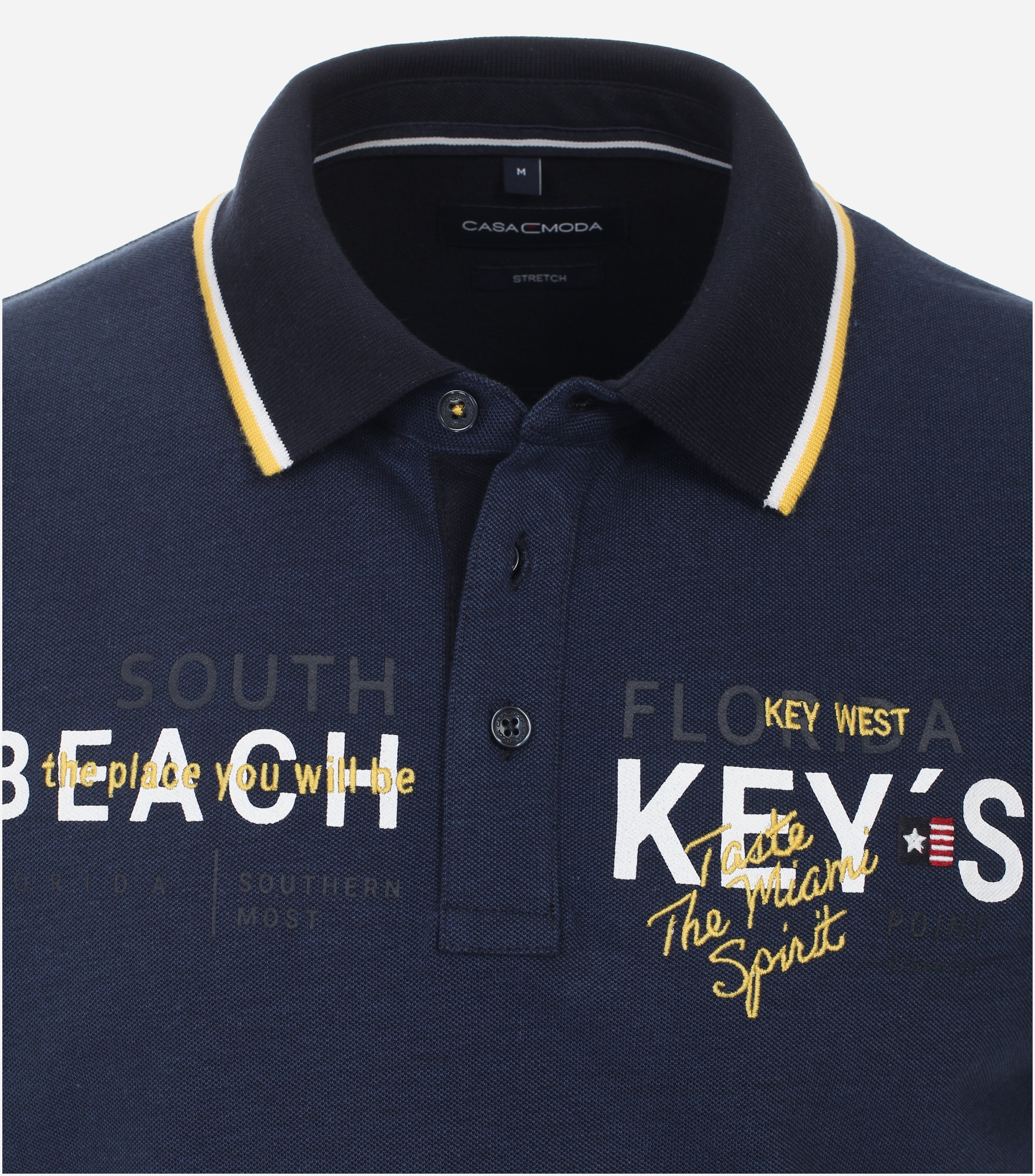 CASA MODA comfort fit heren polo, blauw