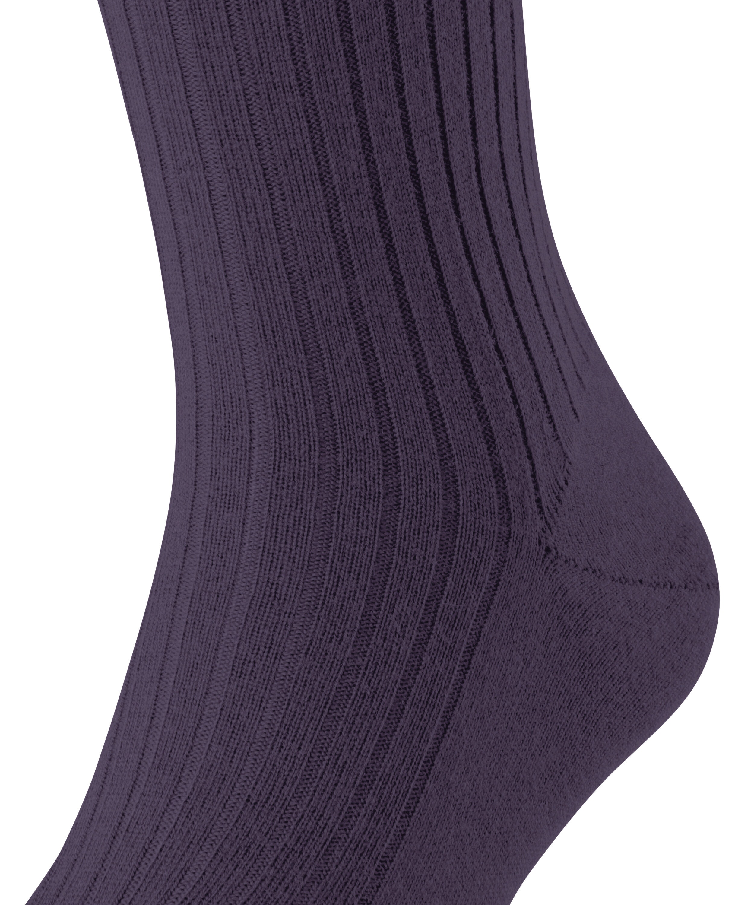 FALKE Bristol Pure heren kniekousen, paars (amethyst)