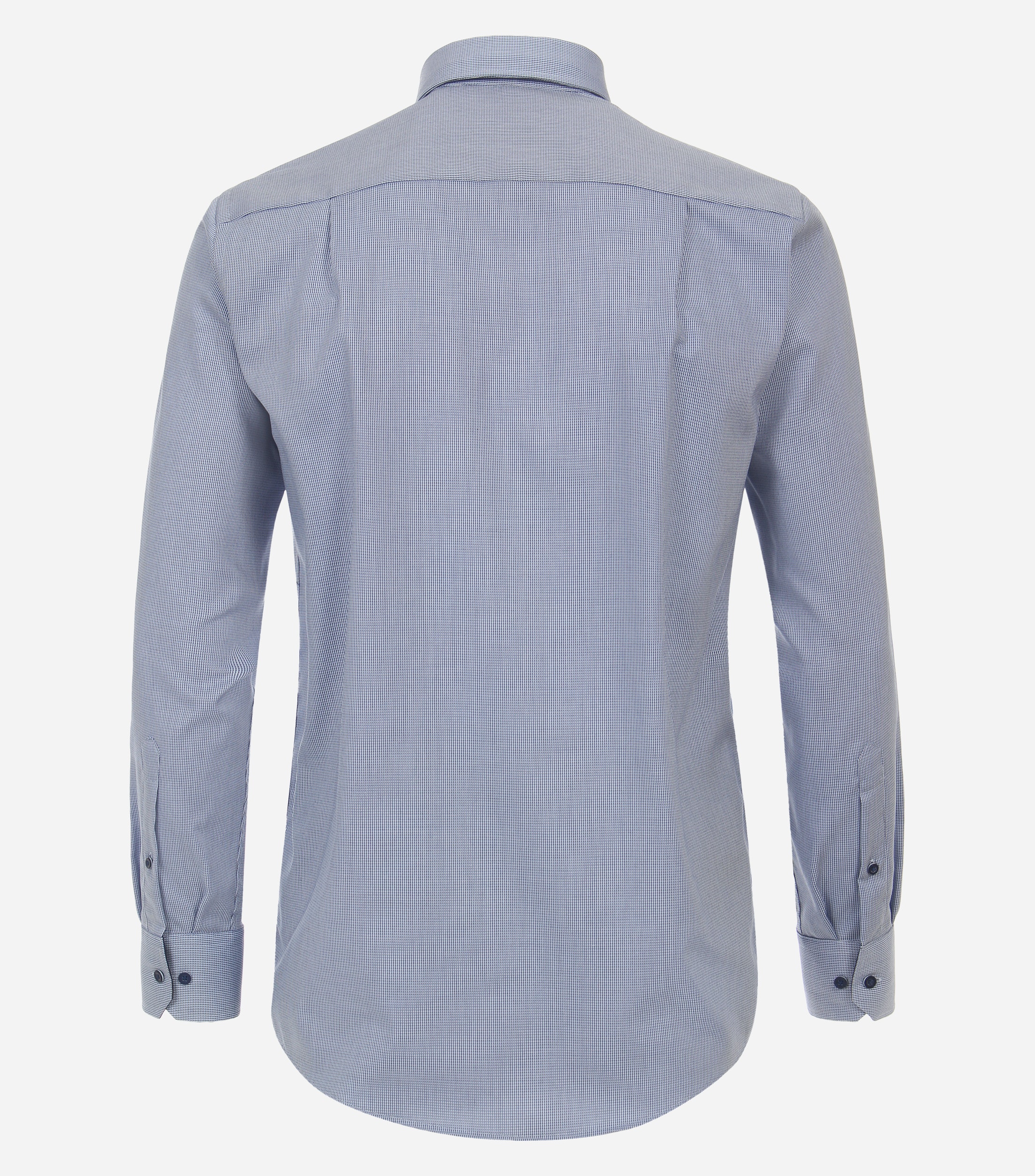 Redmond comfort fit overhemd, popeline, blauw dessin