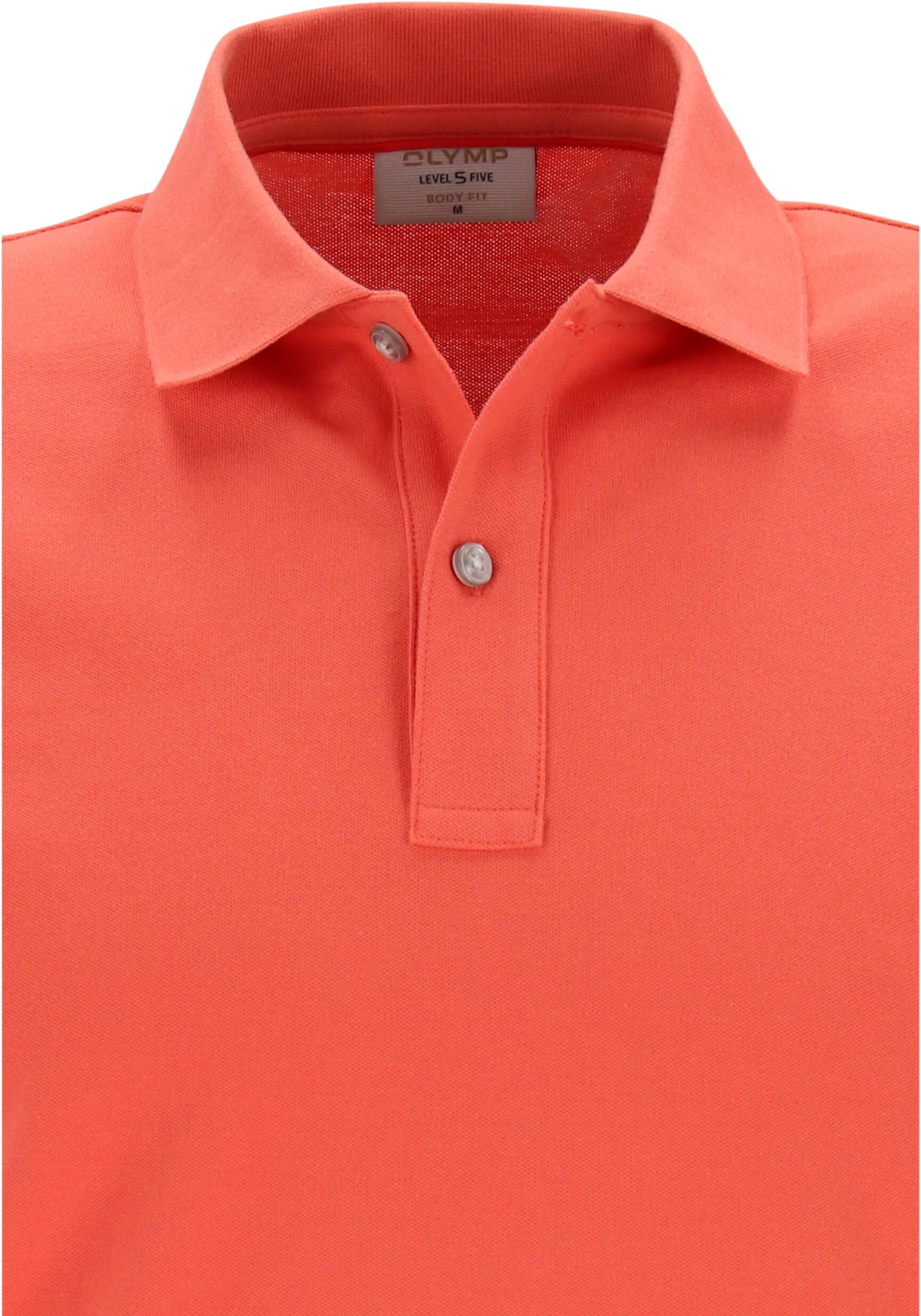 OLYMP Polo Level 5 Classic, slim fit polo, oranje