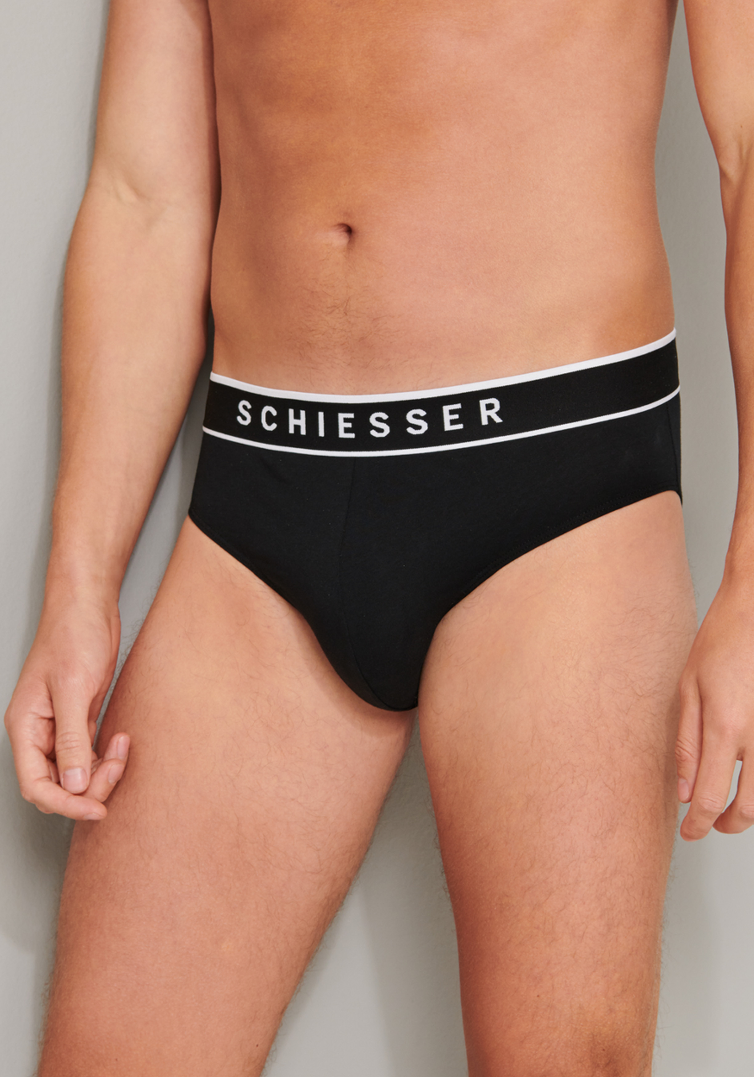 SCHIESSER 95/5 rio slips (3-pack), zwart