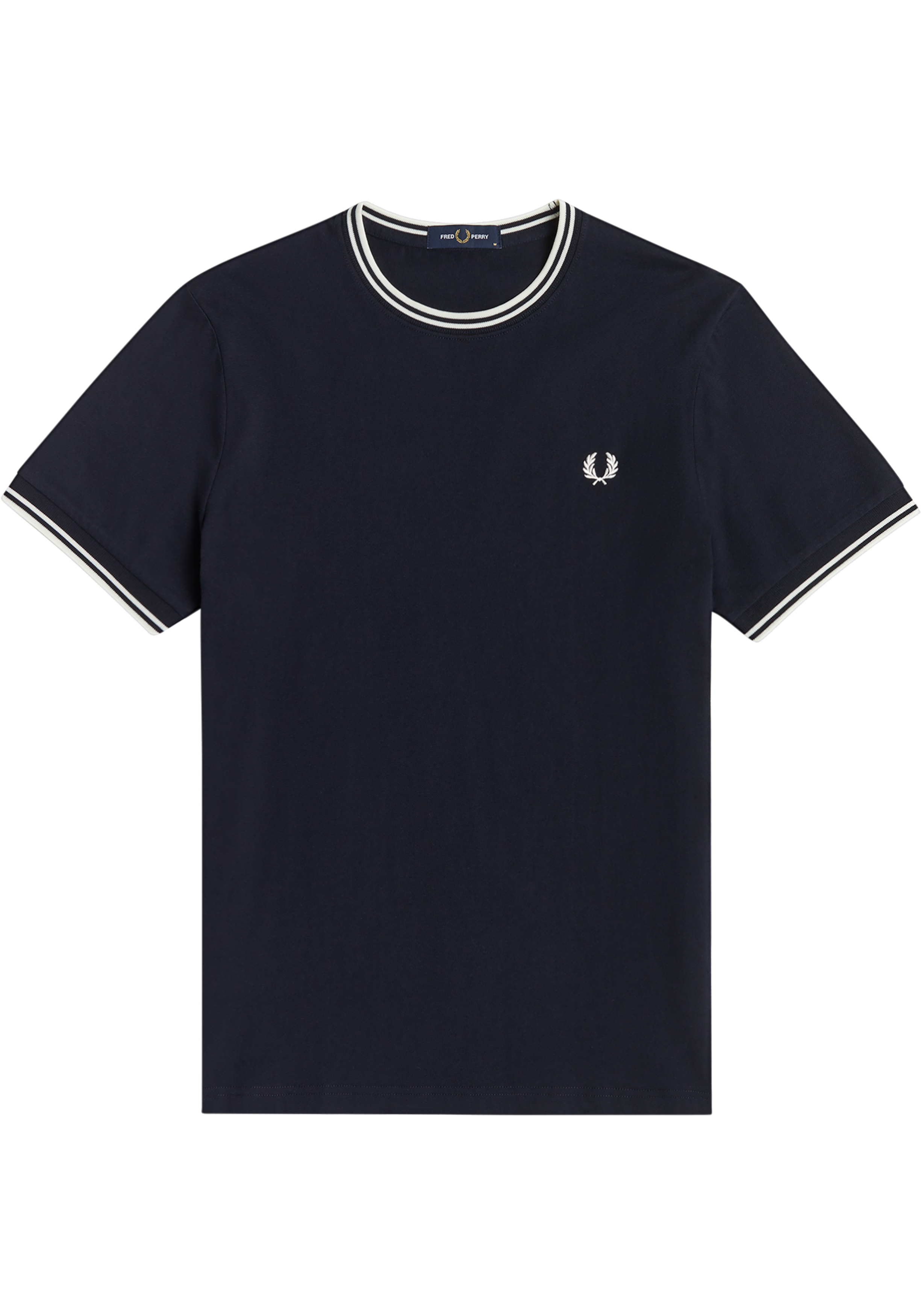 Fred Perry Twin Tipped regular fit T-shirt M1588, korte mouw O-hals, blauw