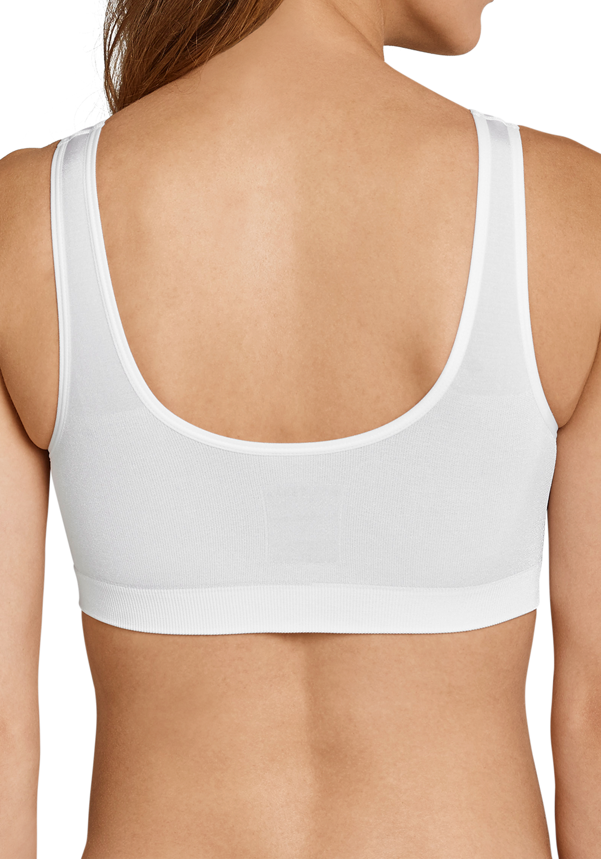 SCHIESSER Seamless Light dames bralette, met uitneembare cups, wit             