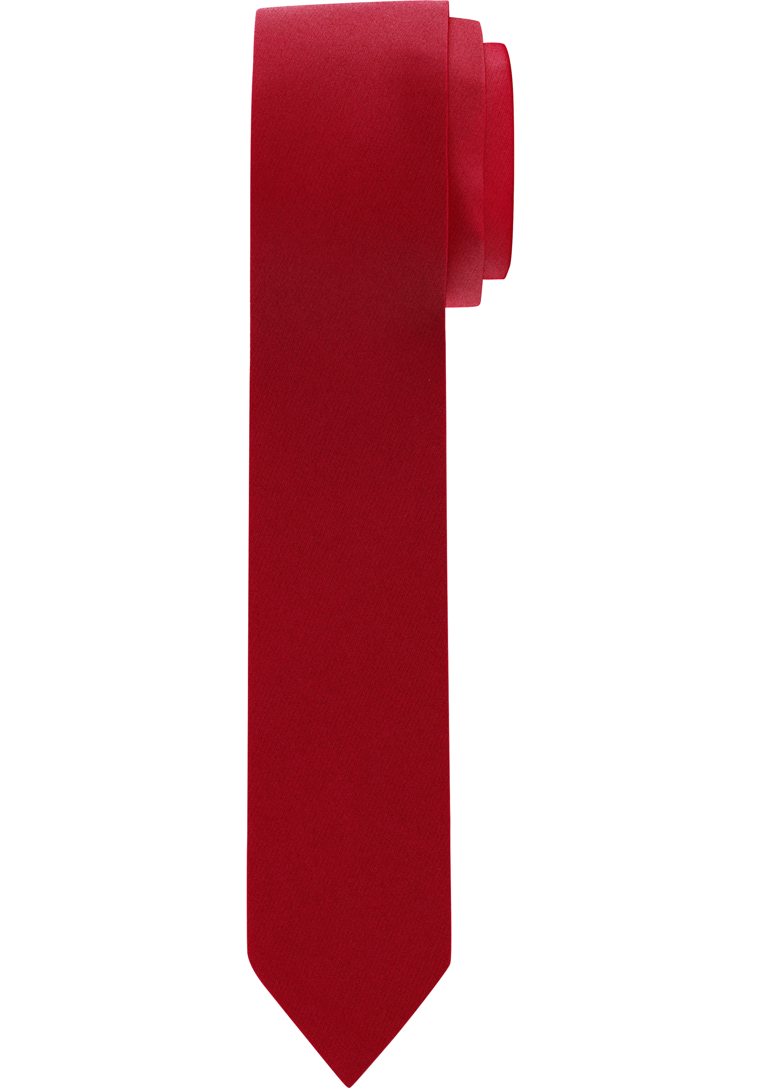 OLYMP extra smalle stropdas, baksteenrood