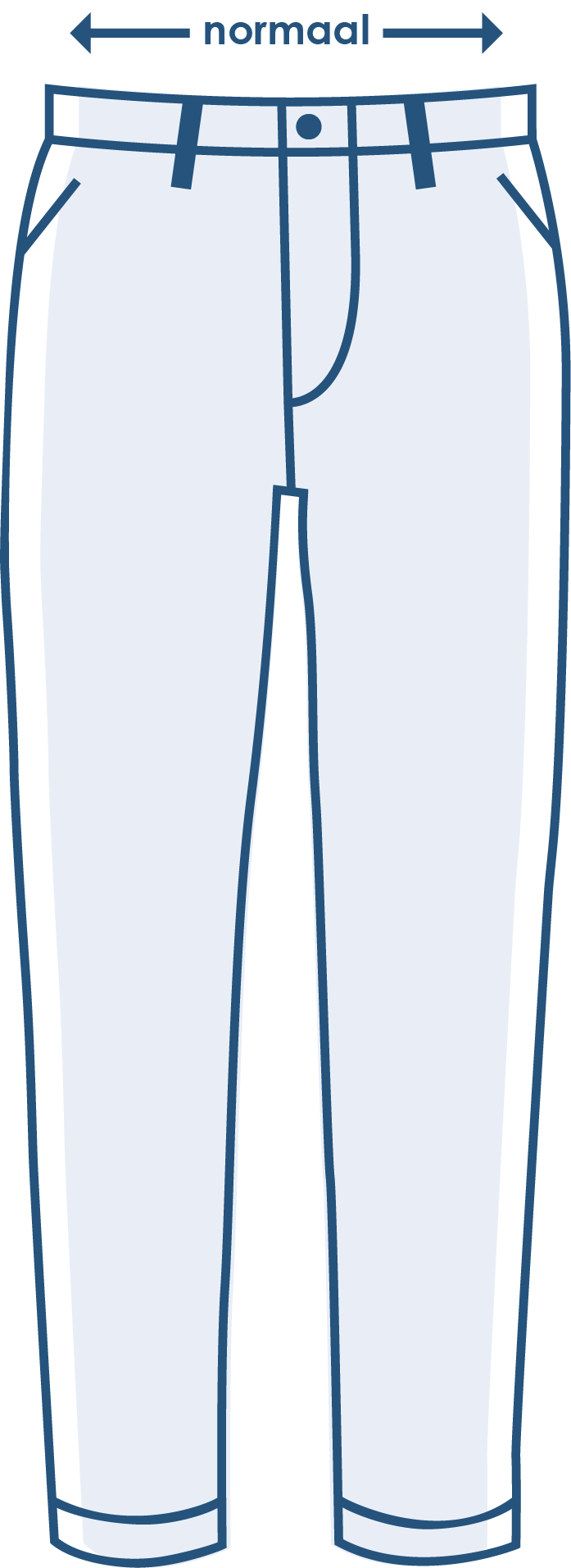 pasvorm lange broek normaal