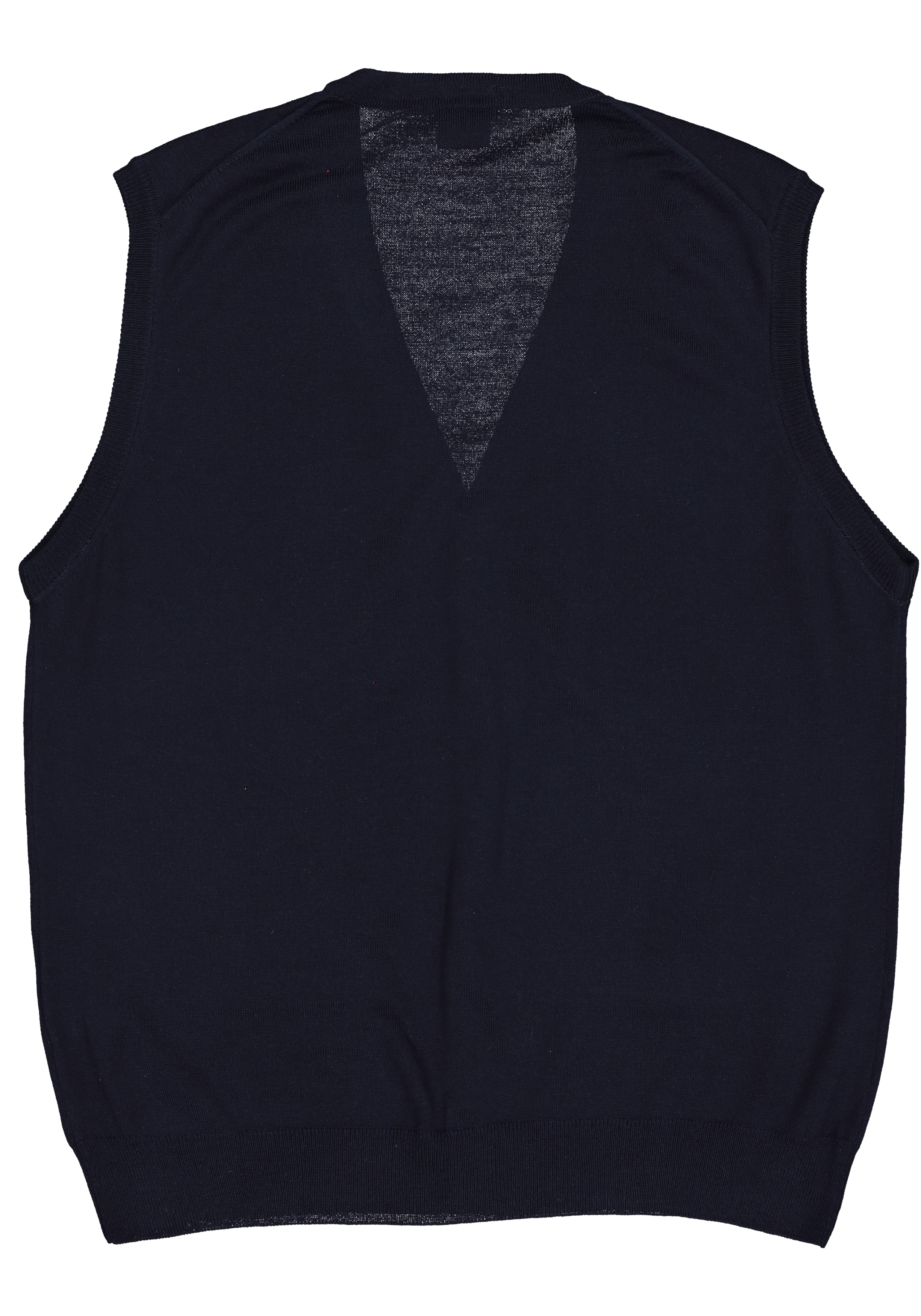 OLYMP modern fit mouwloos vest wol, V-hals, marine blauw