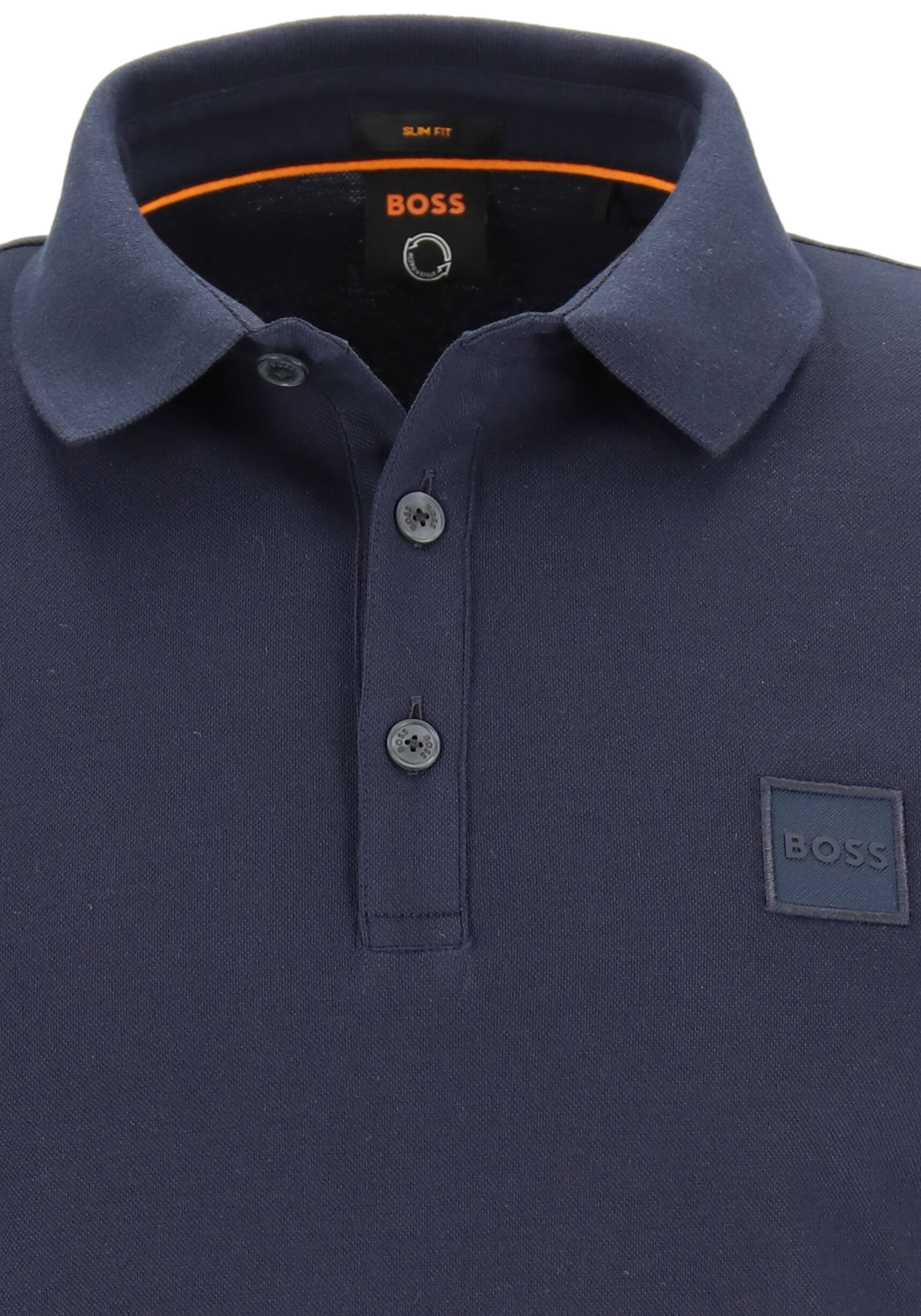 HUGO BOSS Passenger slim fit polo, stretch heren polo korte mouw, donkerblauw