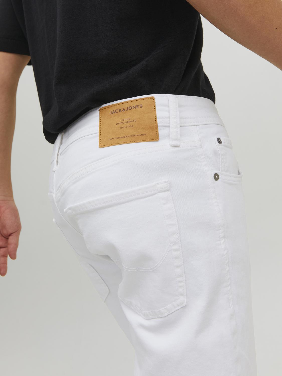 JACK & JONES Glenn Original loose fit, heren jeans, wit Denim