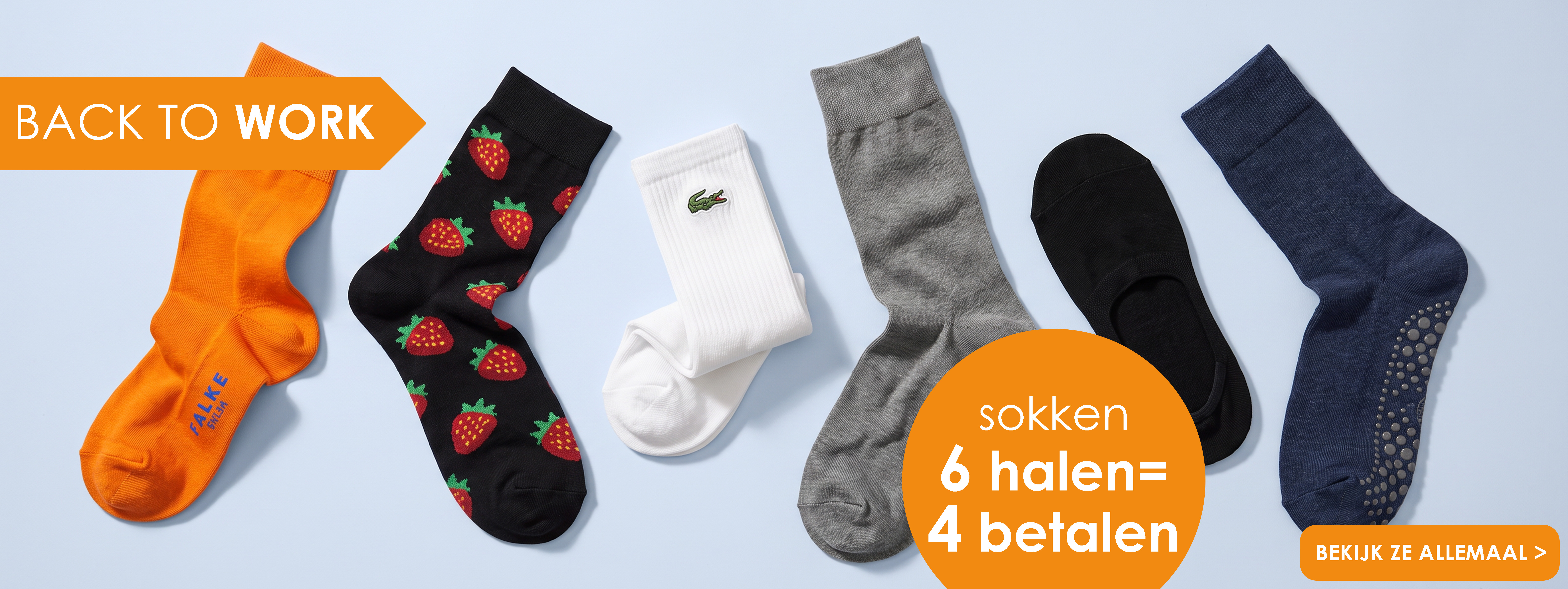 Back to work, sokken 6 pakjes halen is 4 betalen bij HemdVoorHem, bekijk ze allemaal!