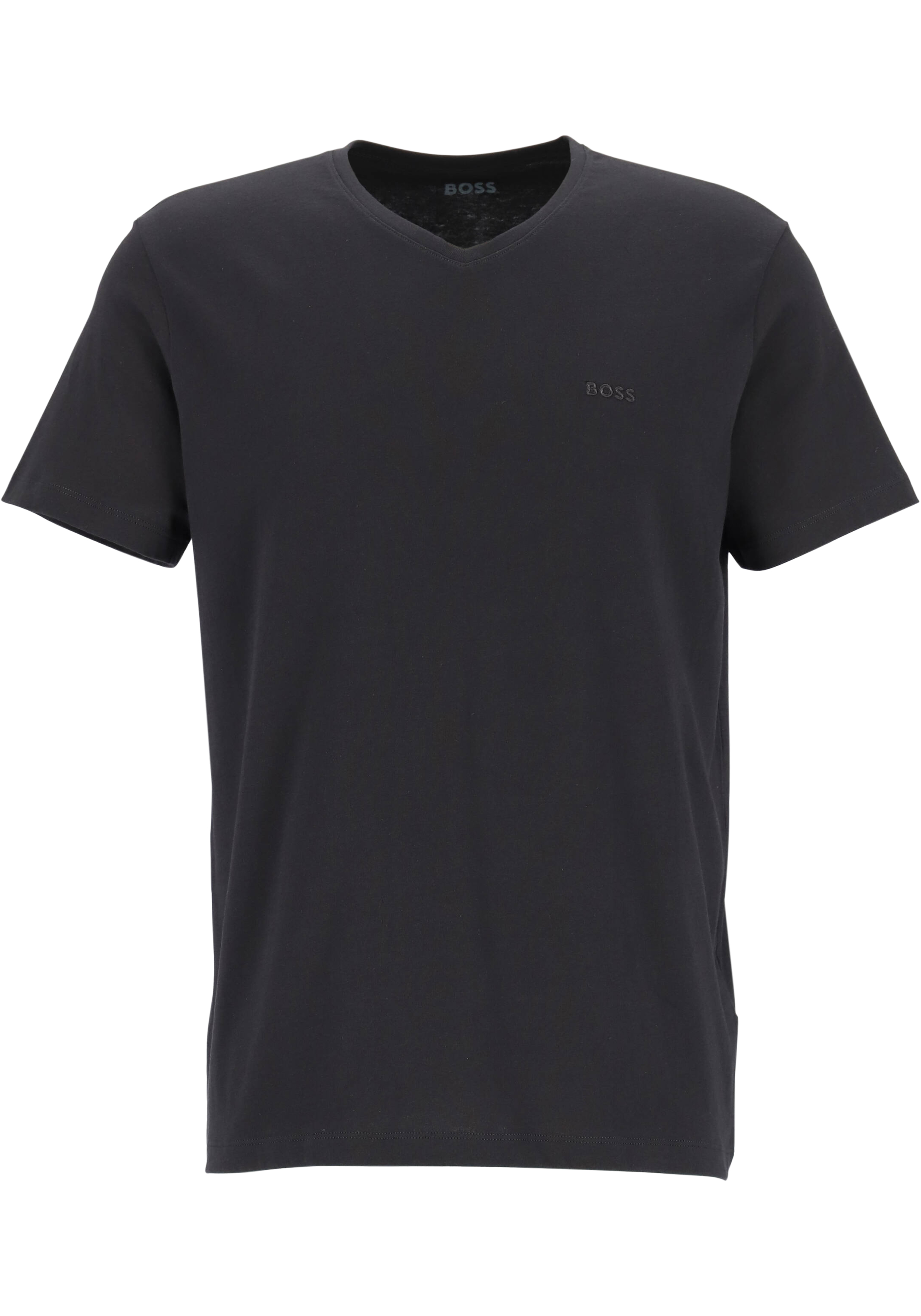 HUGO BOSS Comfort T-shirts relaxed fit (2-pack), heren T-shirts V-hals, zwart