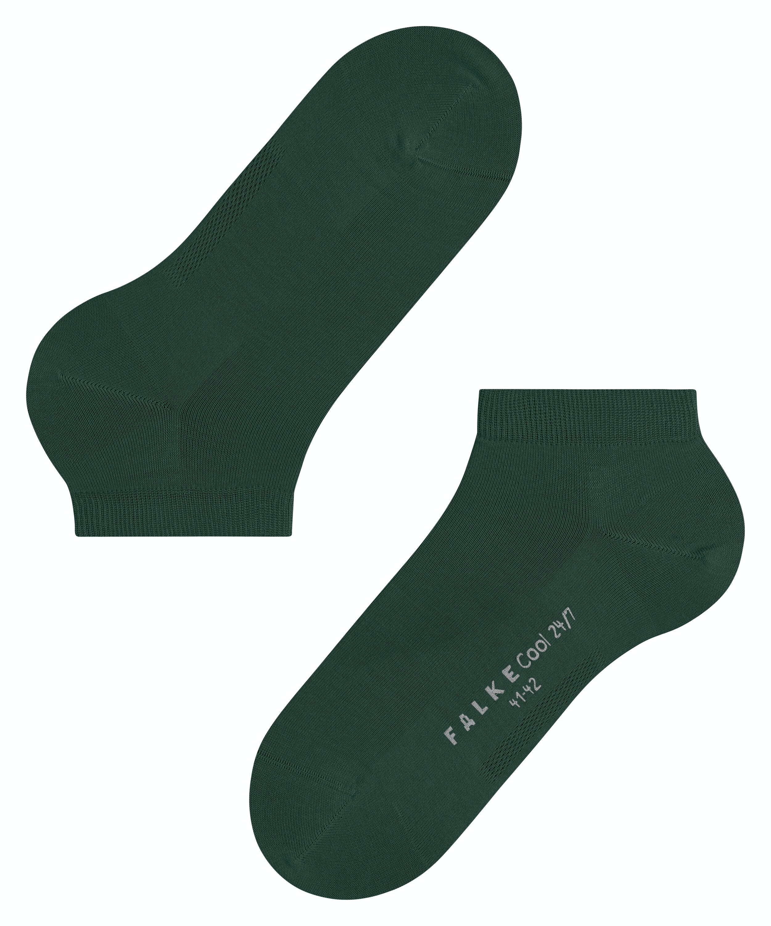 FALKE Cool 24/7 heren enkelsokken, groen (hunter green)