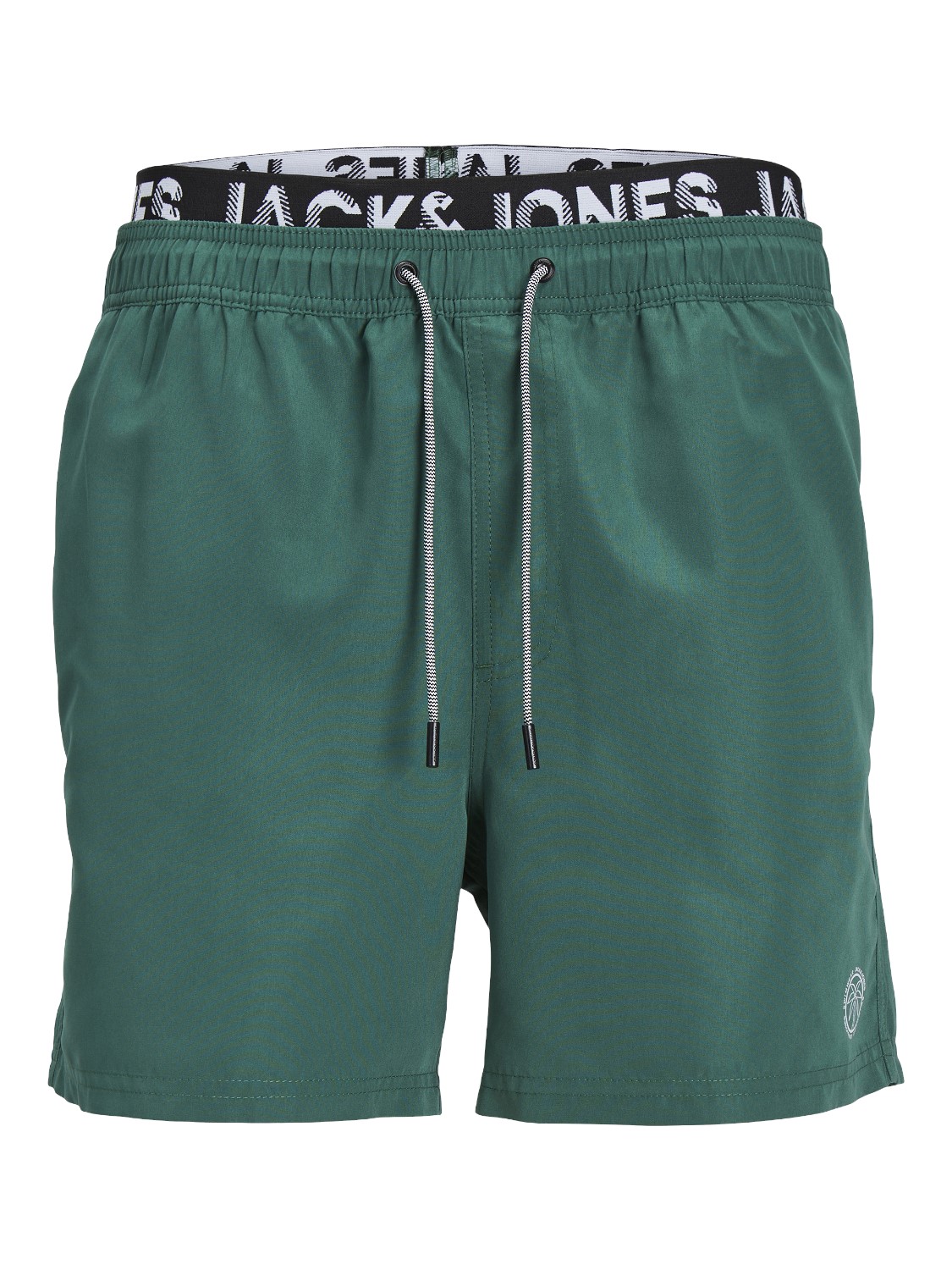 JACK & JONES Fiji Swim Double Waistband regular fit, heren zwembroek, donkergroen