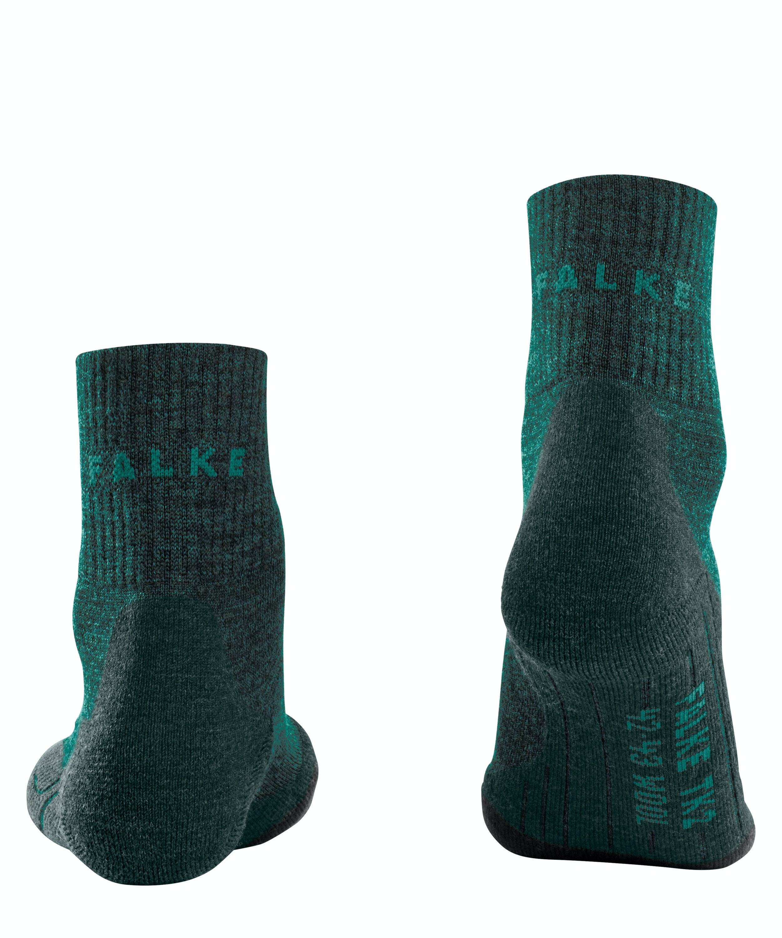 FALKE TK2 Explore Wool Short herensokken kort, hulstgroen (holly)