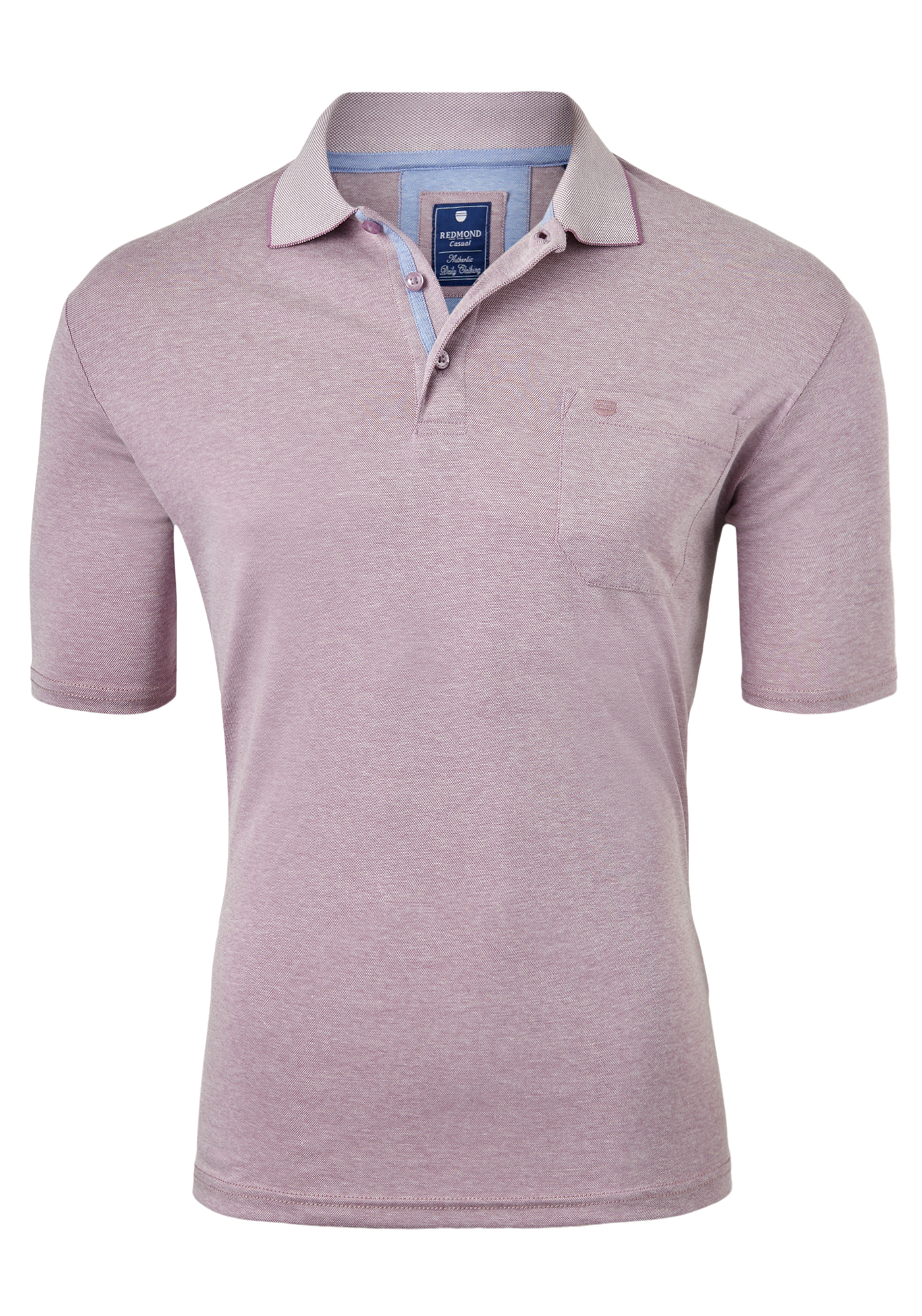 Redmond regular fit poloshirt, paars melange