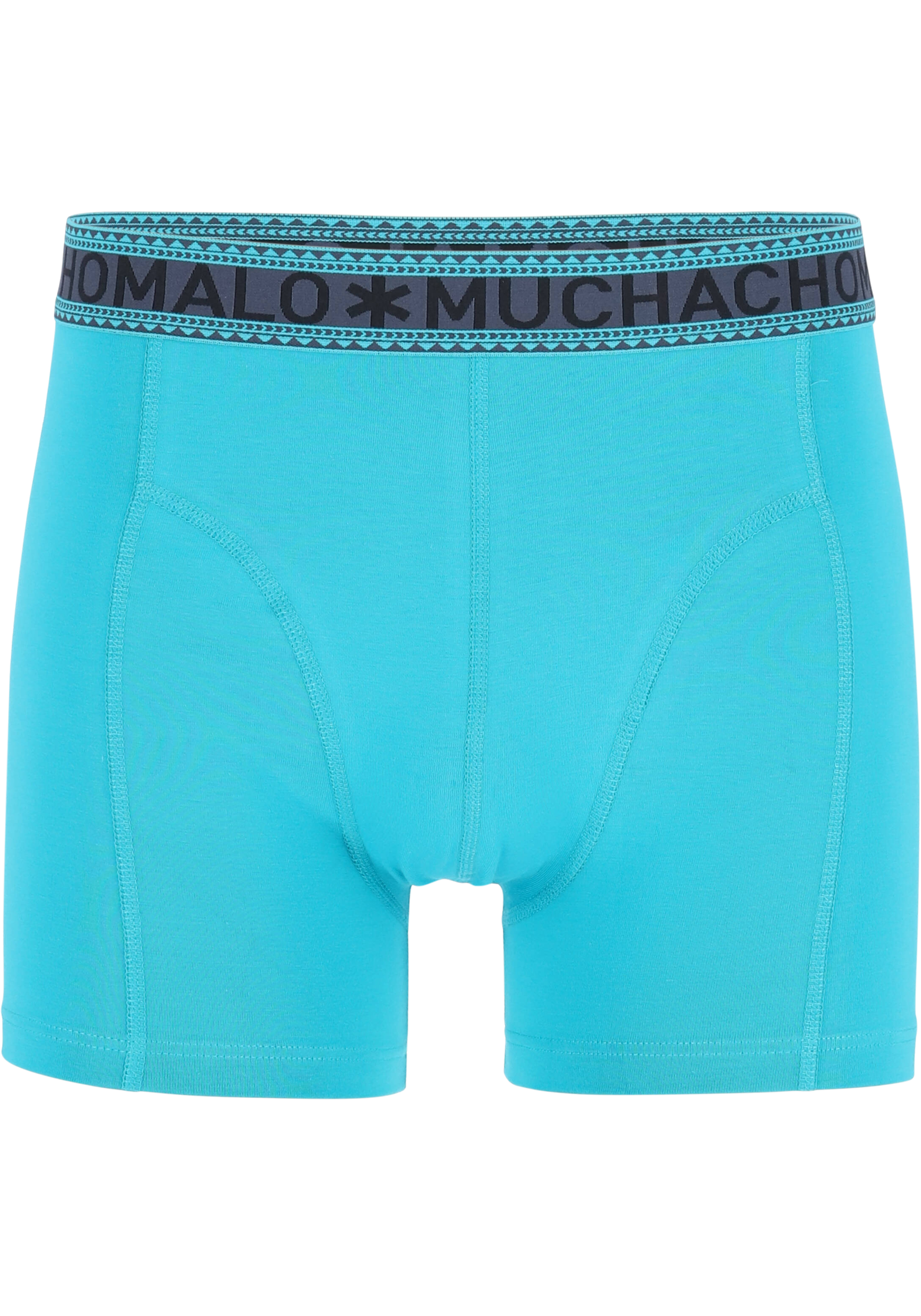 Muchachomalo heren boxershorts (3-pack), heren boxers normale lengte, Solid turquoise, blauw en zwart