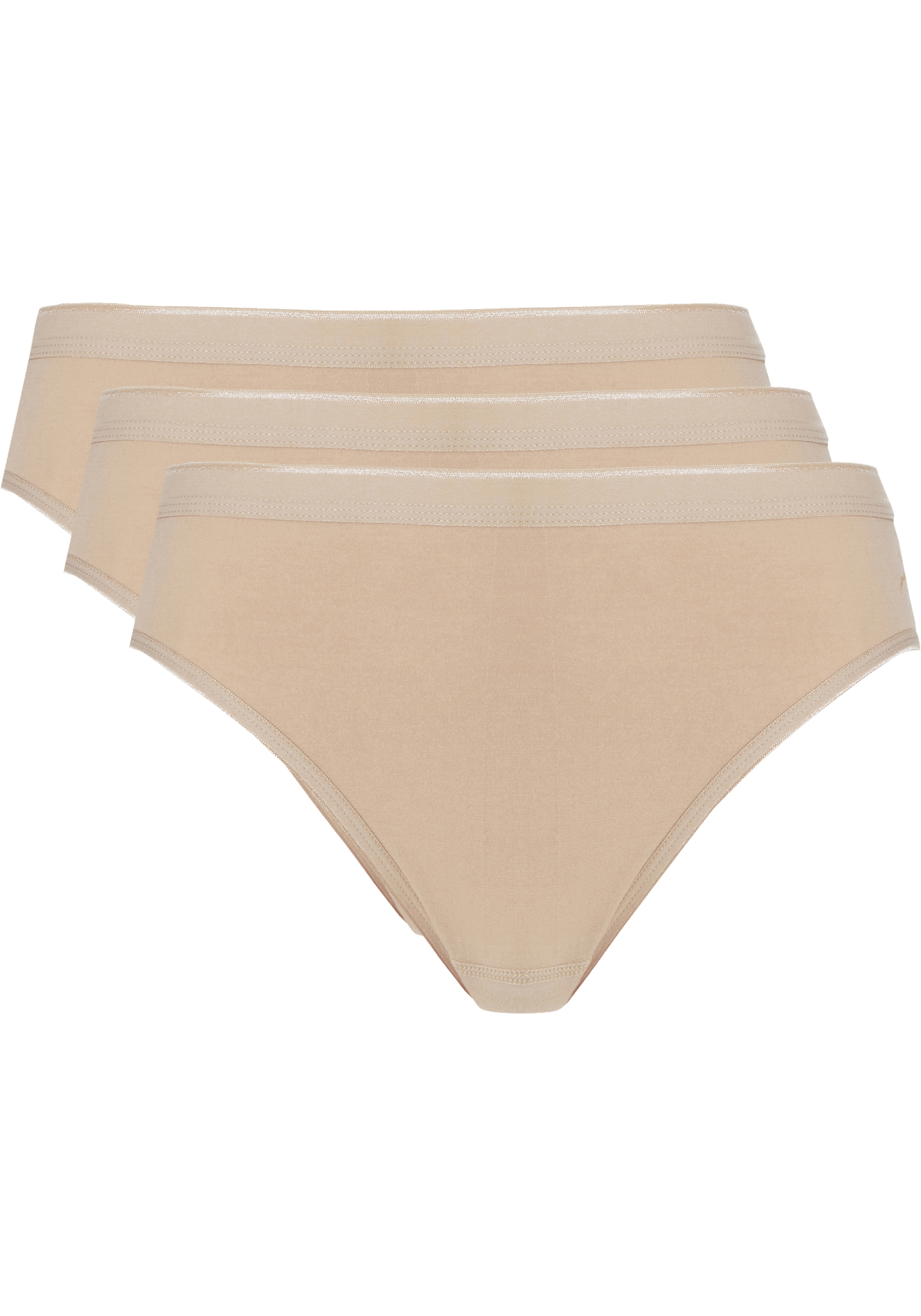 TEN CATE Basic women rio (3-pack), dames slips lage taille, huidskleur