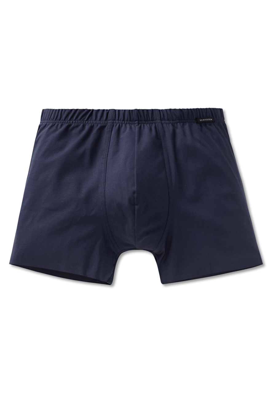 SCHIESSER Laser Cut boxer (1-pack), heren short interlock naadloos blauw