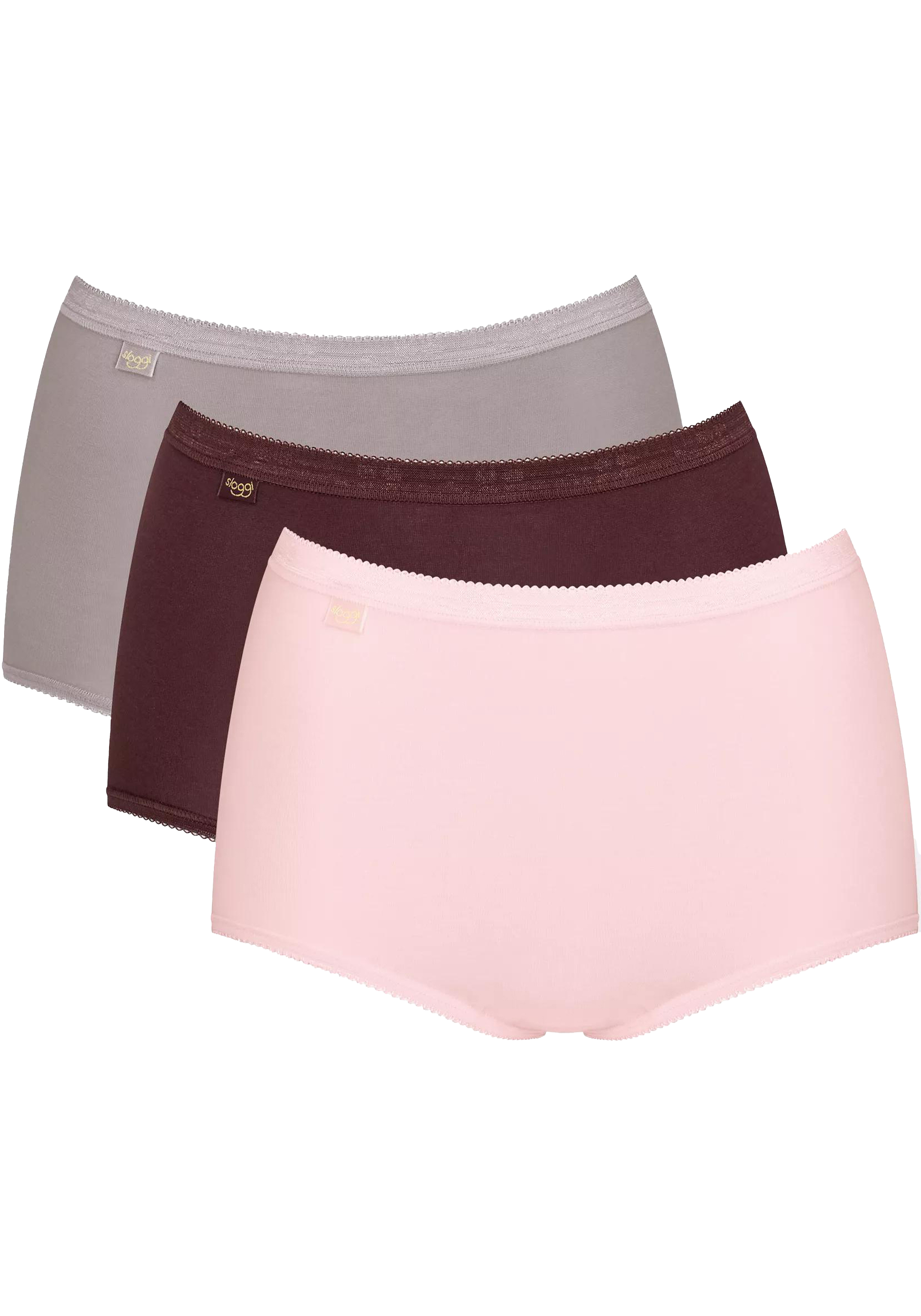 Sloggi Women Basic+ Maxi (3-pack), dames slip, verschillende kleuren