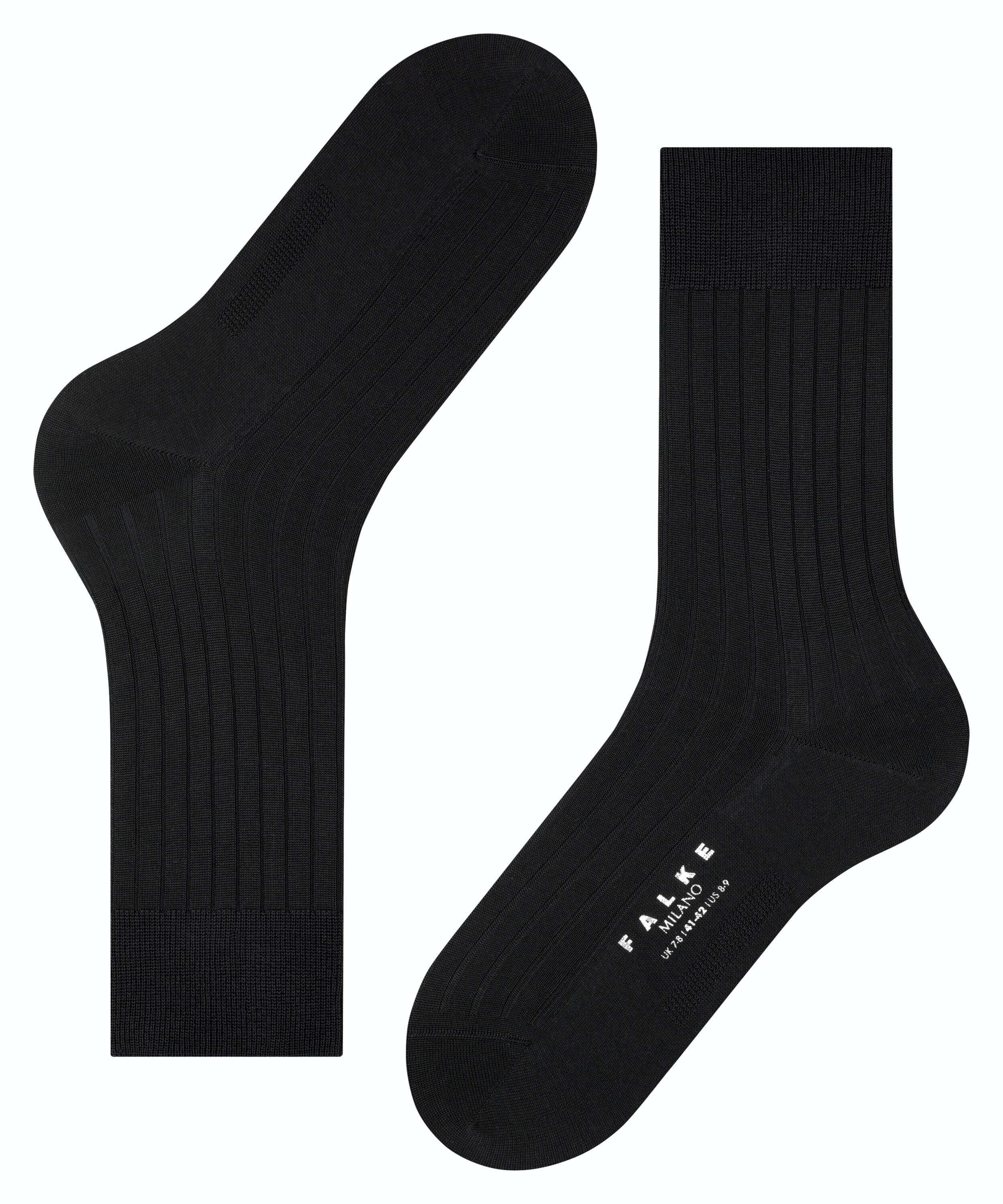 FALKE Milano herensokken, zwart (black)