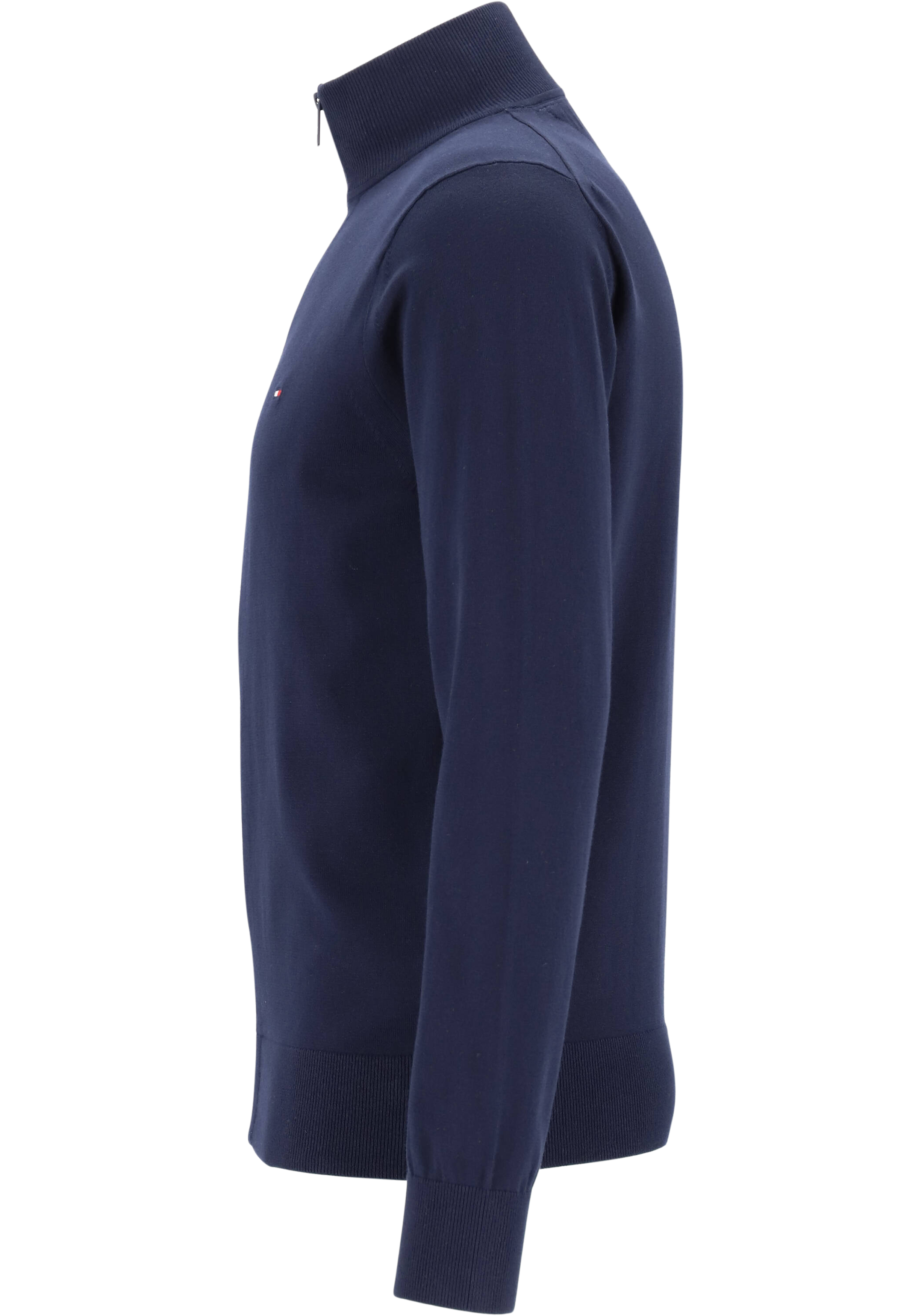 Tommy Hilfiger vest katoen, 1985 zip through, donkerblauw (Desert Sky)